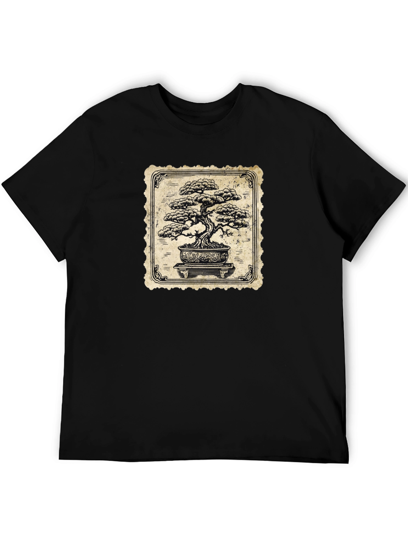 Black Bonsai Tree Graphic Tee - Stylish & Unique view 5