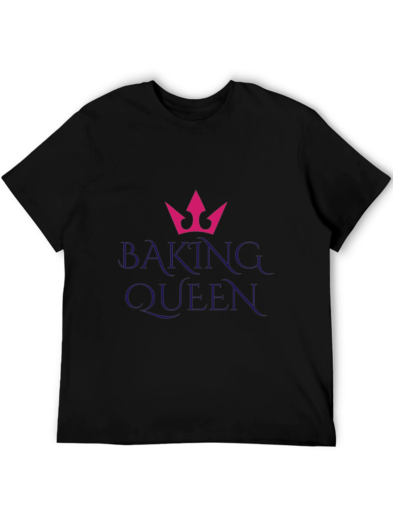 Black Baking Queen Graphic Tee - Novelty Shirt view 5