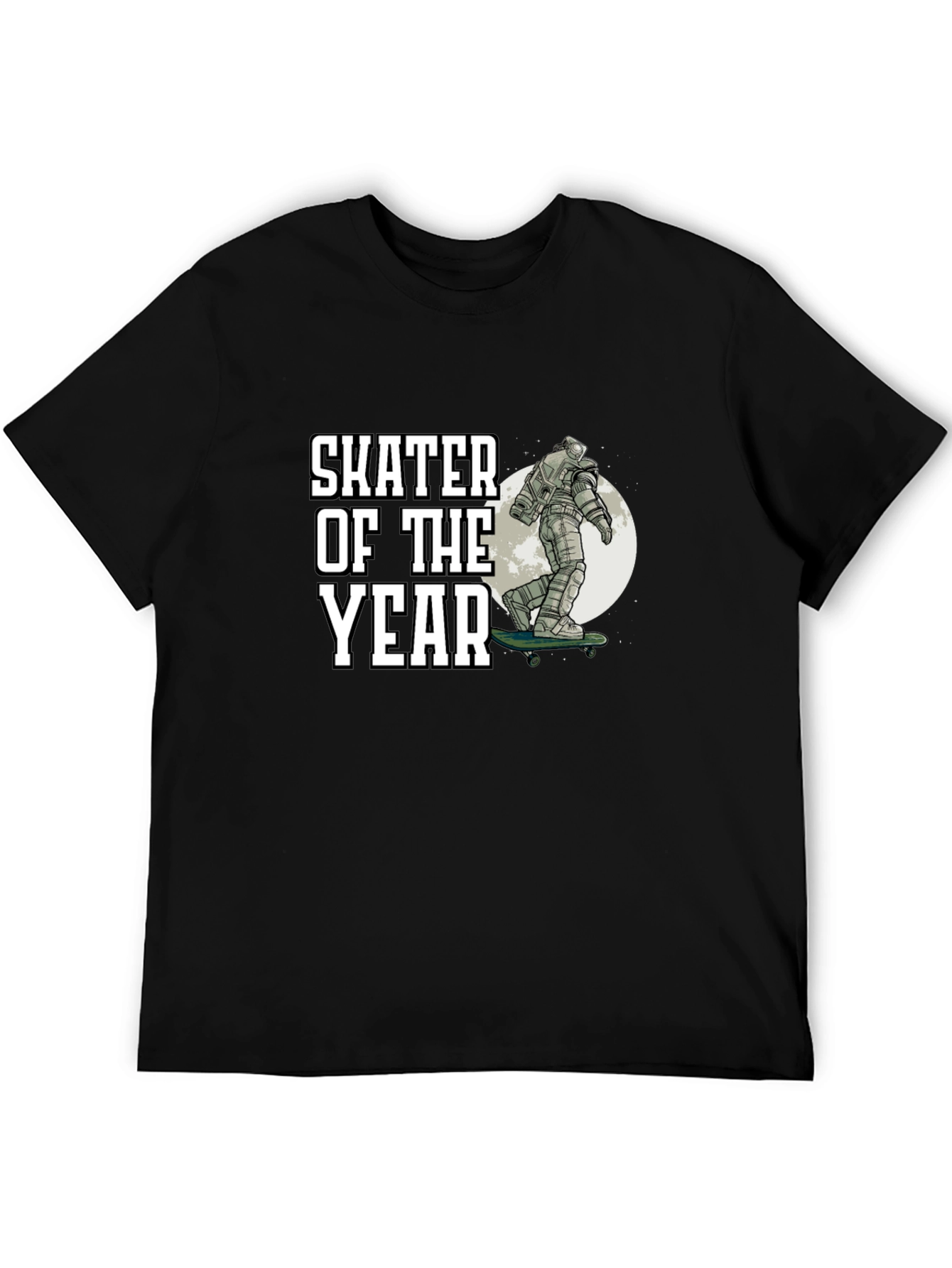 Black Skater of the Year Graphic Tee - Unique Design view 5