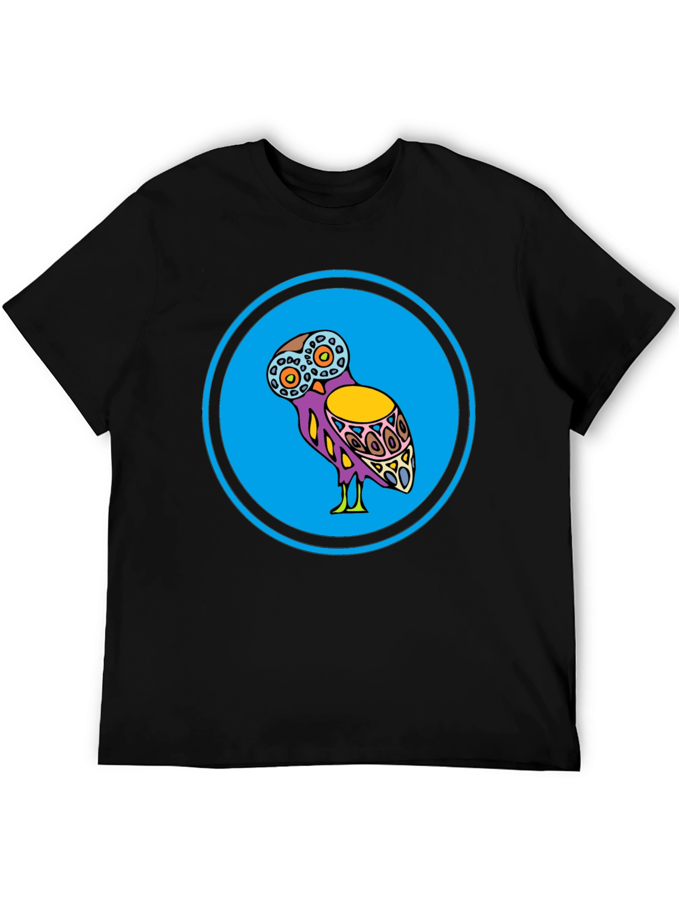 Black Owl Graphic Print Tee - Stylish & Unique Design view 5