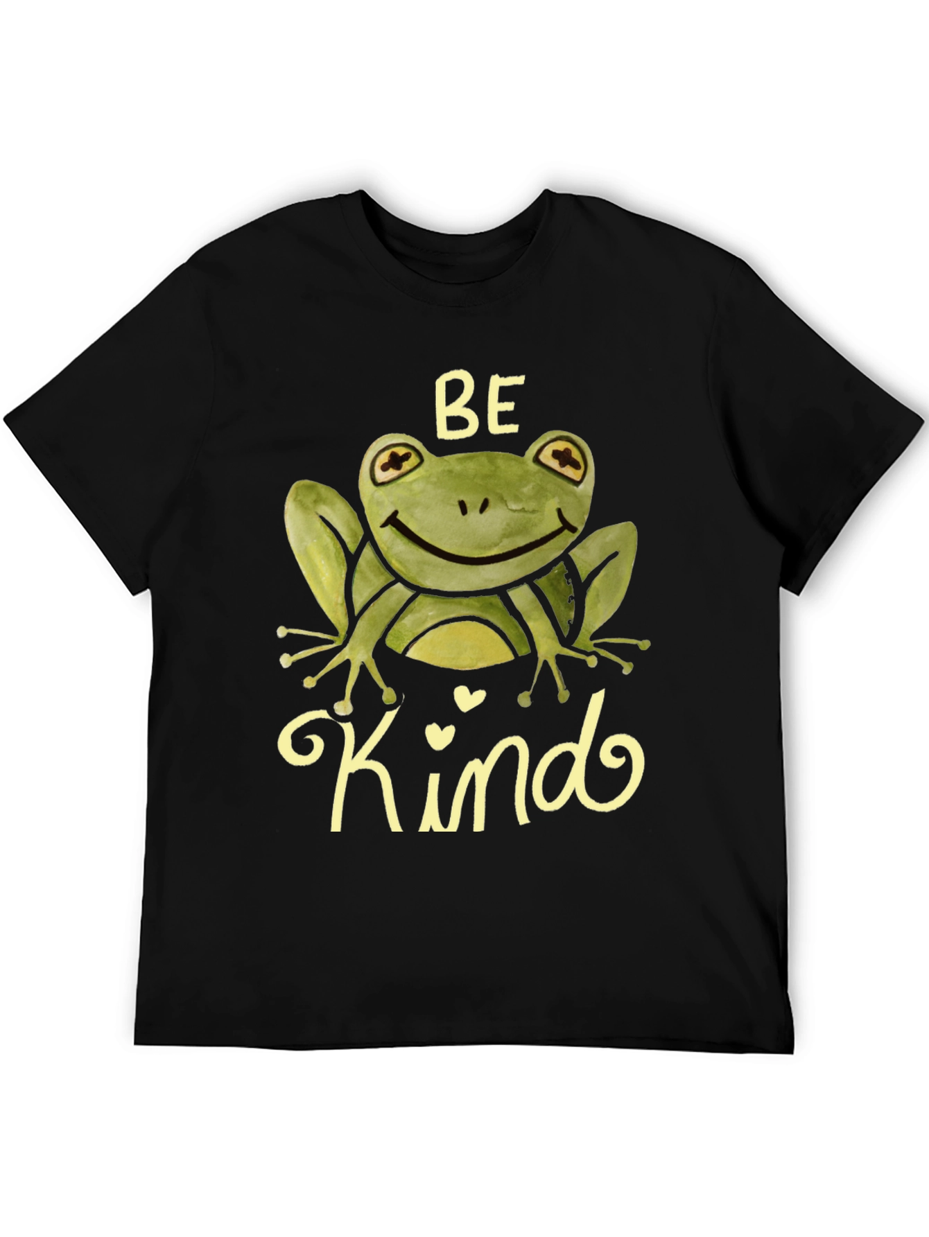 Black Be Kind Frog T-Shirt - Cute Graphic Tee view 5