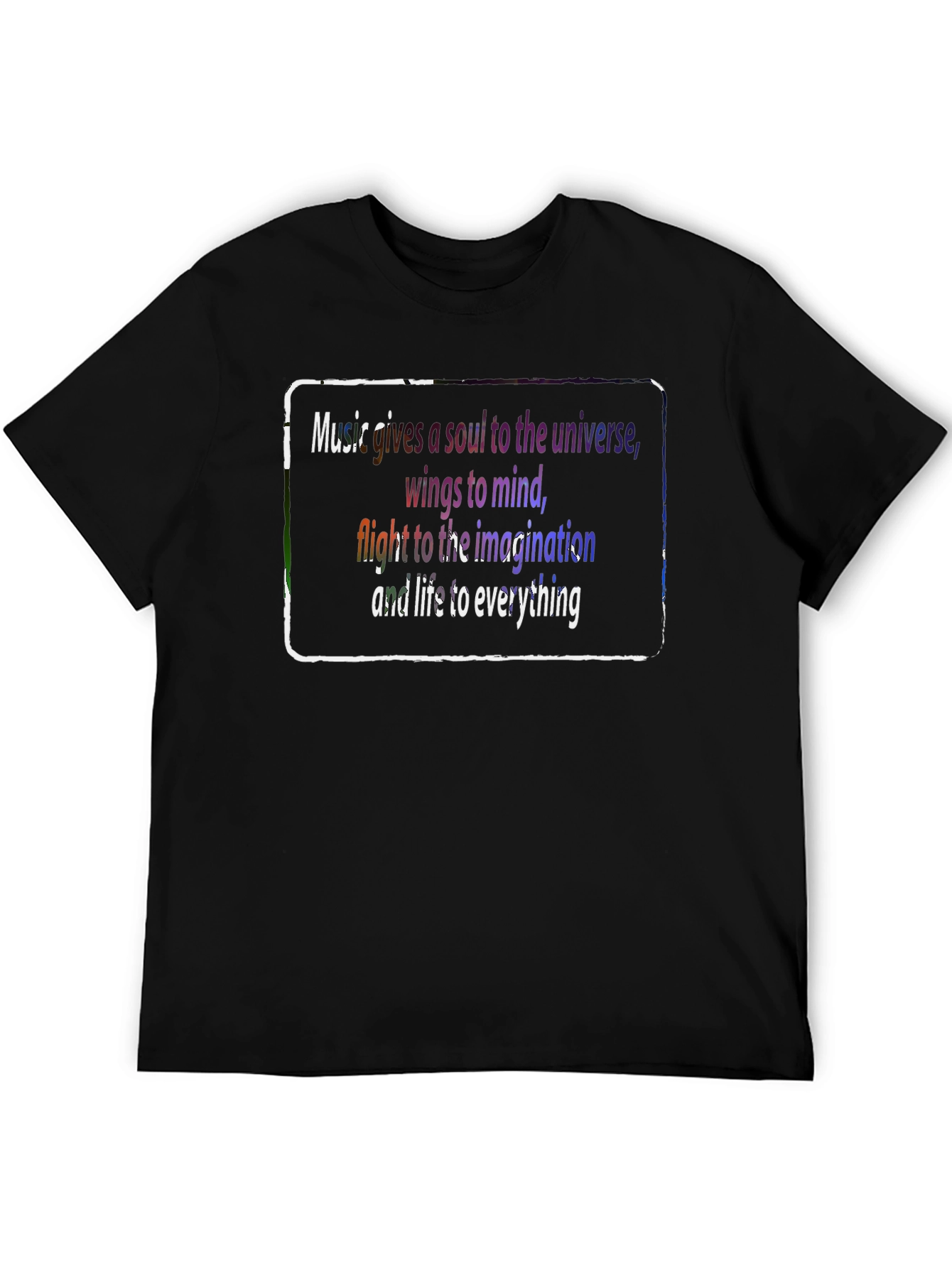 Black Music Quote T-Shirt: Soul, Mind, Imagination, Life view 5