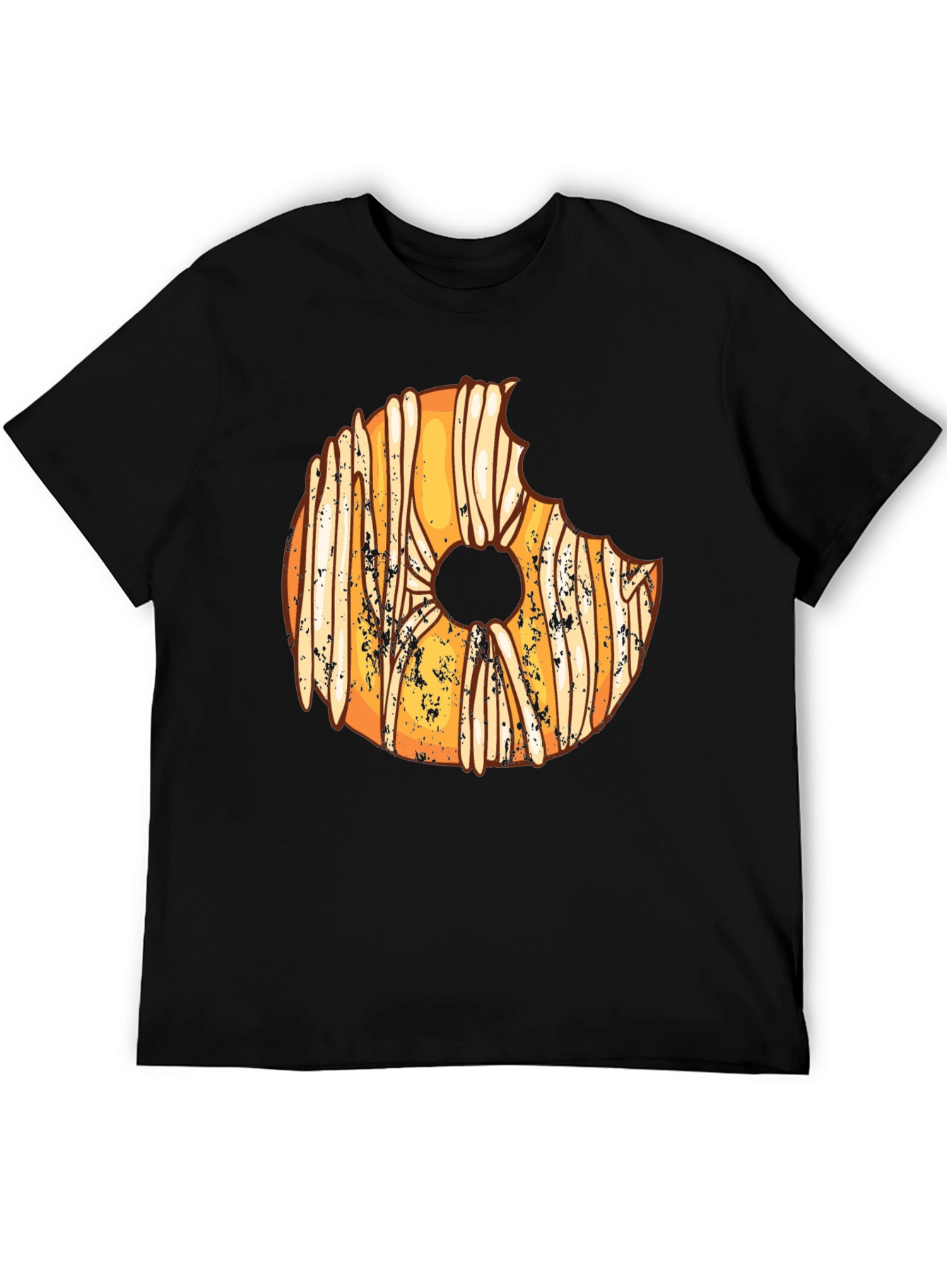 Black Bitten Donut Graphic Tee - Sweet Tooth Fashion view 5