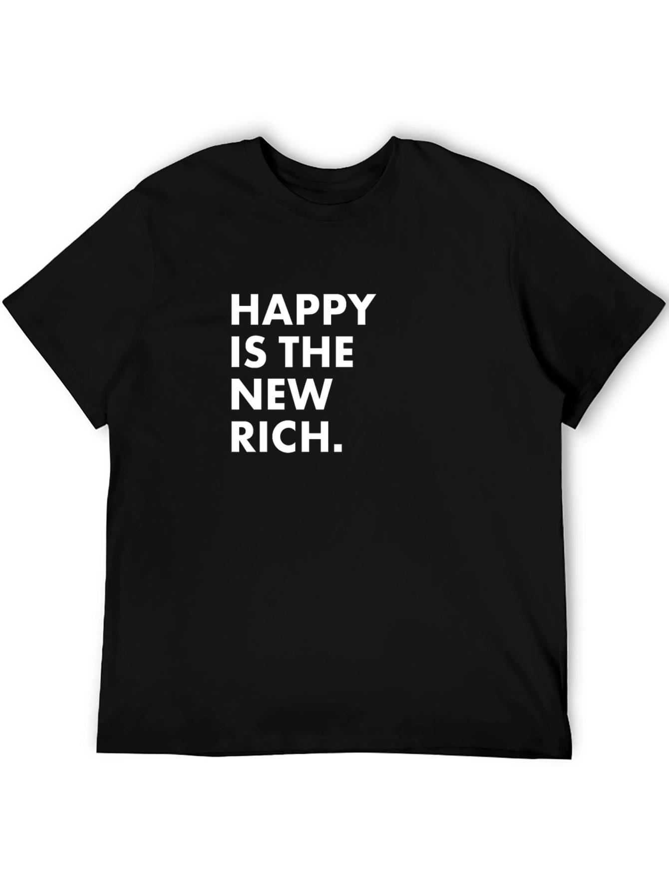Black Happy is the New Rich Graphic Tee view 5