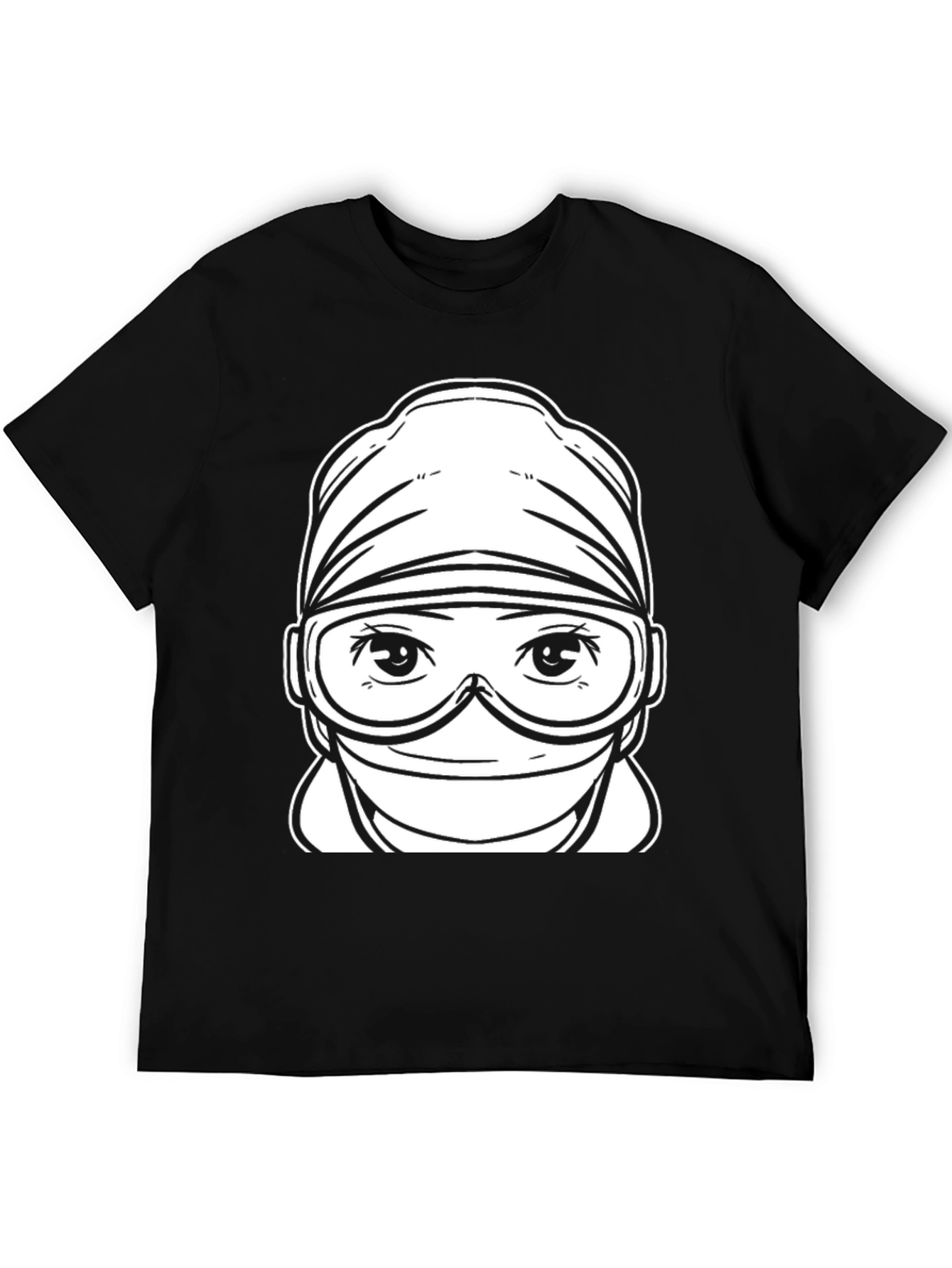 Black Surgeon Graphic Tee - Unisex Black T-Shirt view 5