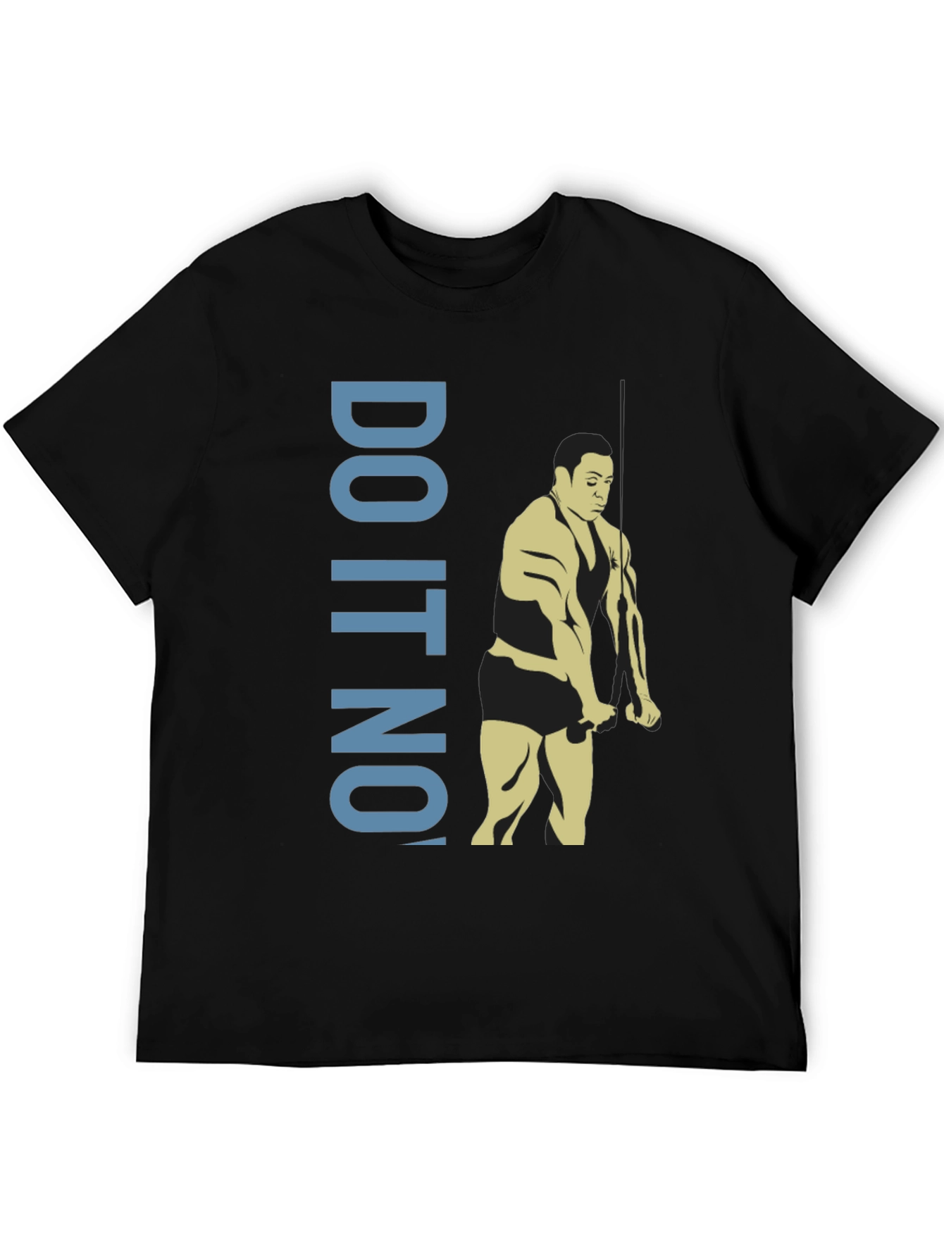 Black Do It Now Graphic Tee - Motivation Gym Shirt view 5