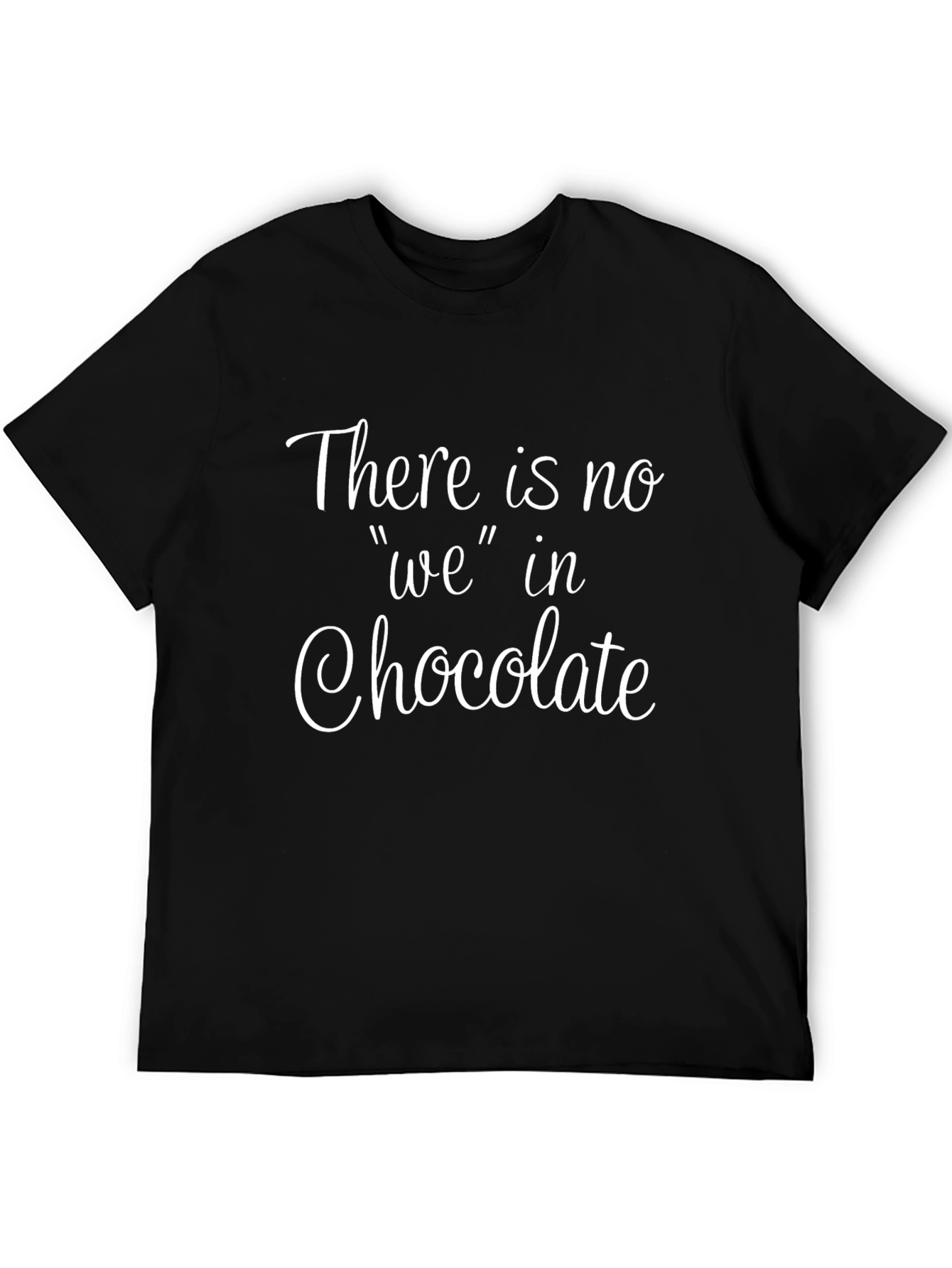Black Funny Chocolate Lover Graphic Tee Shirt view 5