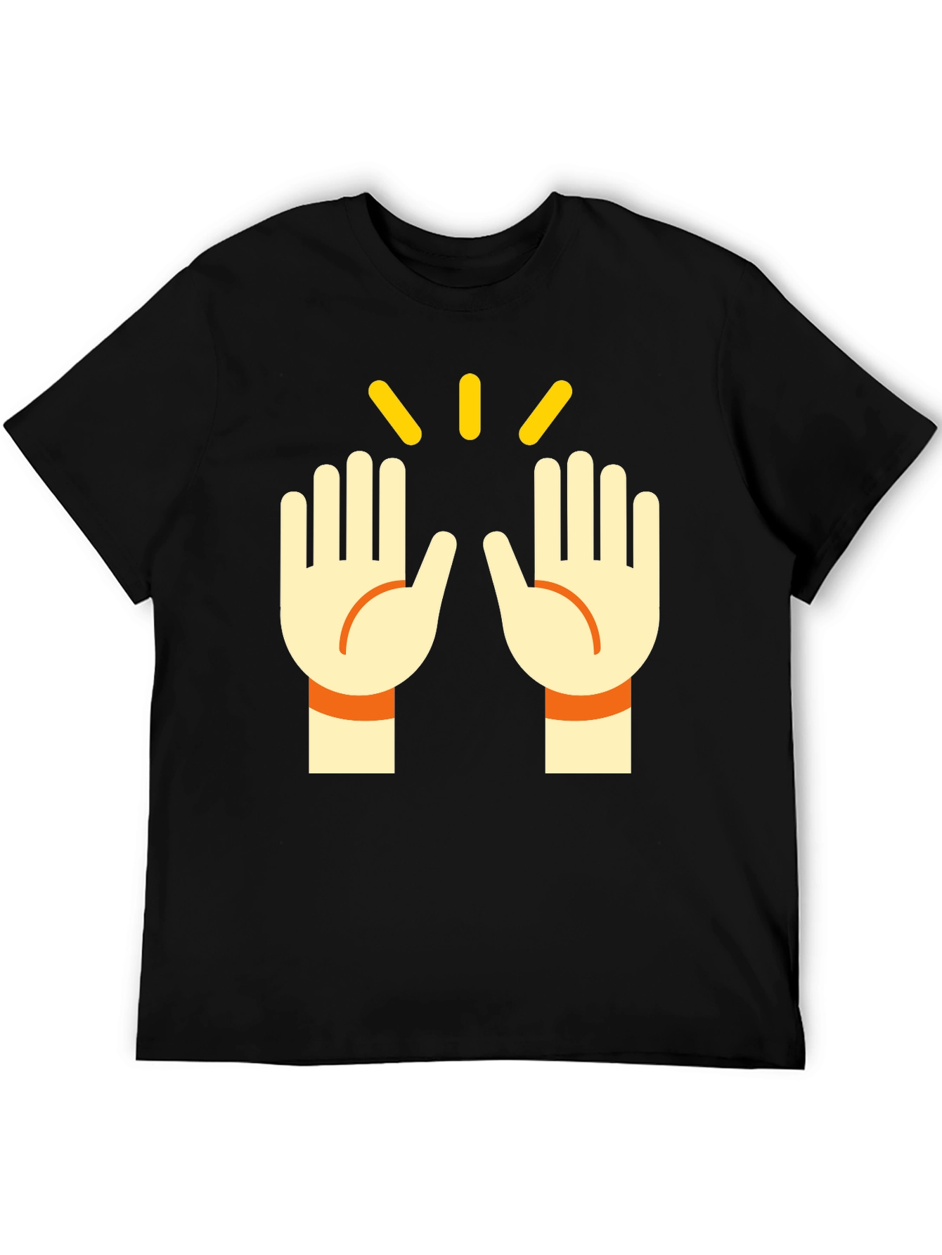 Black High Five Graphic Tee - Stylish Casual T-Shirt view 5
