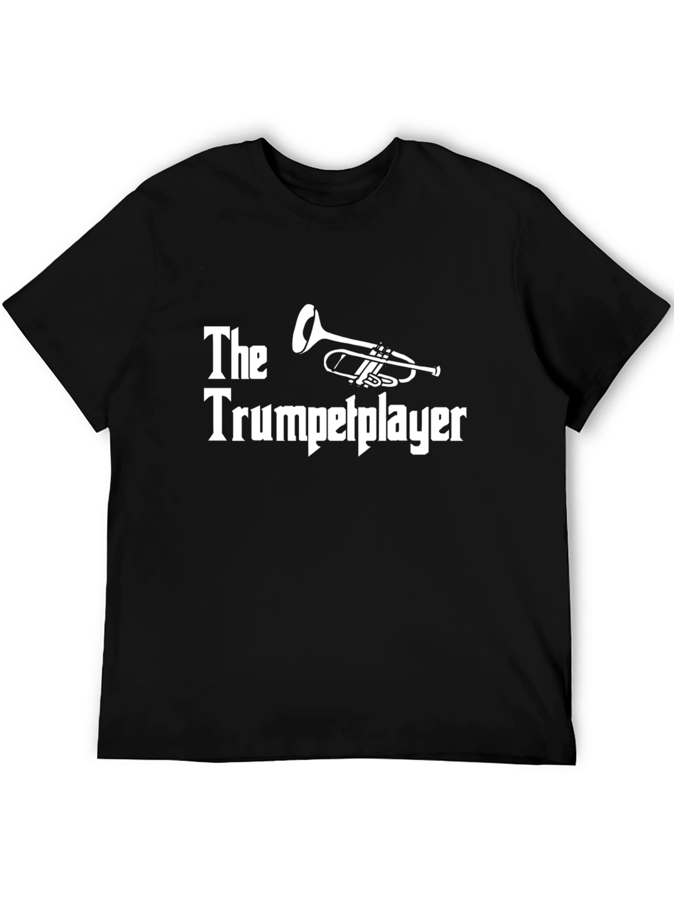 Black The Trumpetplayer T-Shirt - Musician Tee view 5