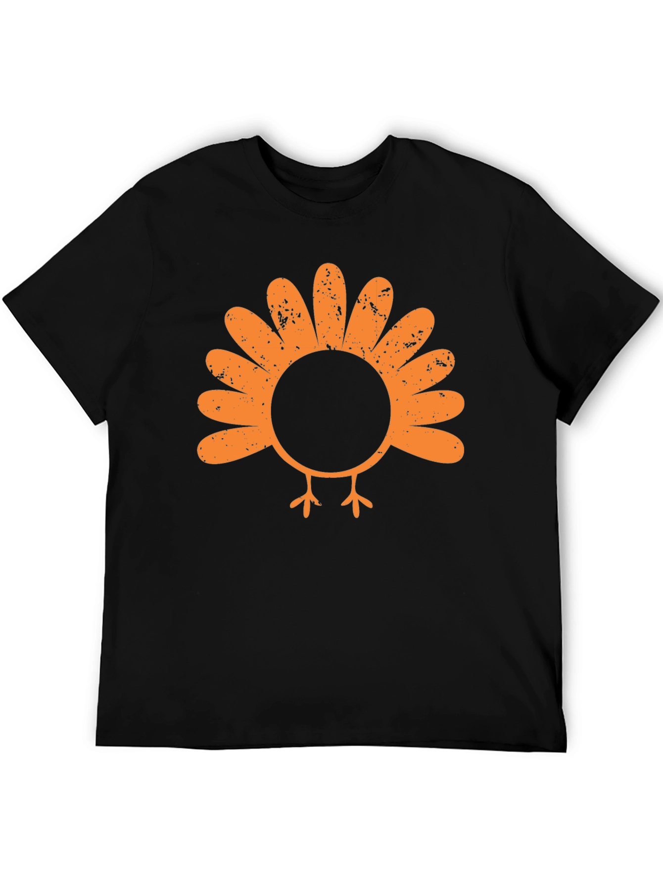Black Turkey Graphic Tee - Thanksgiving T-Shirt view 5