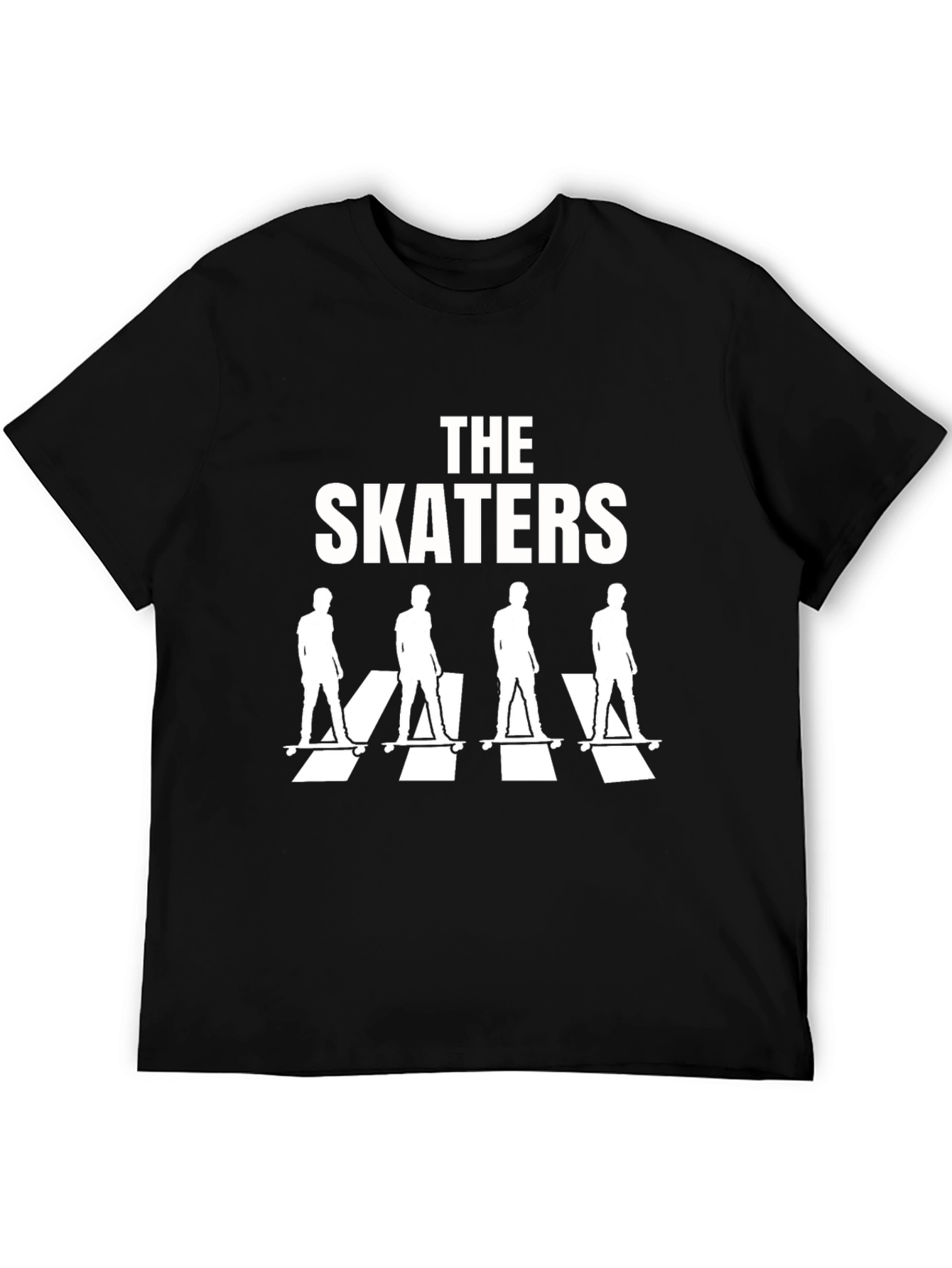 Black The Skaters T-Shirt - Abbey Road Inspired Black Tee view 5