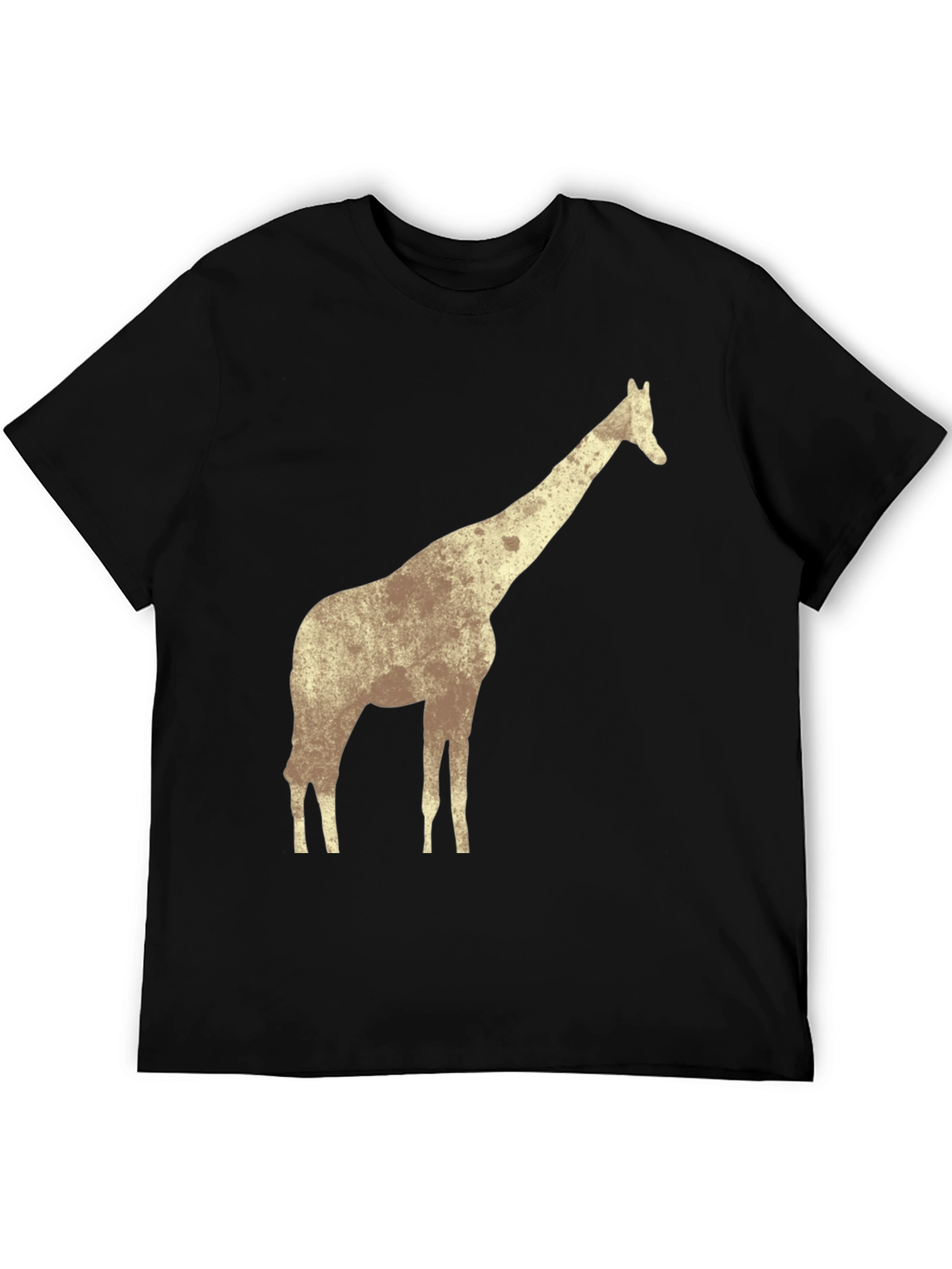 Black Giraffe Graphic Tee - Men's Black T-Shirt view 5