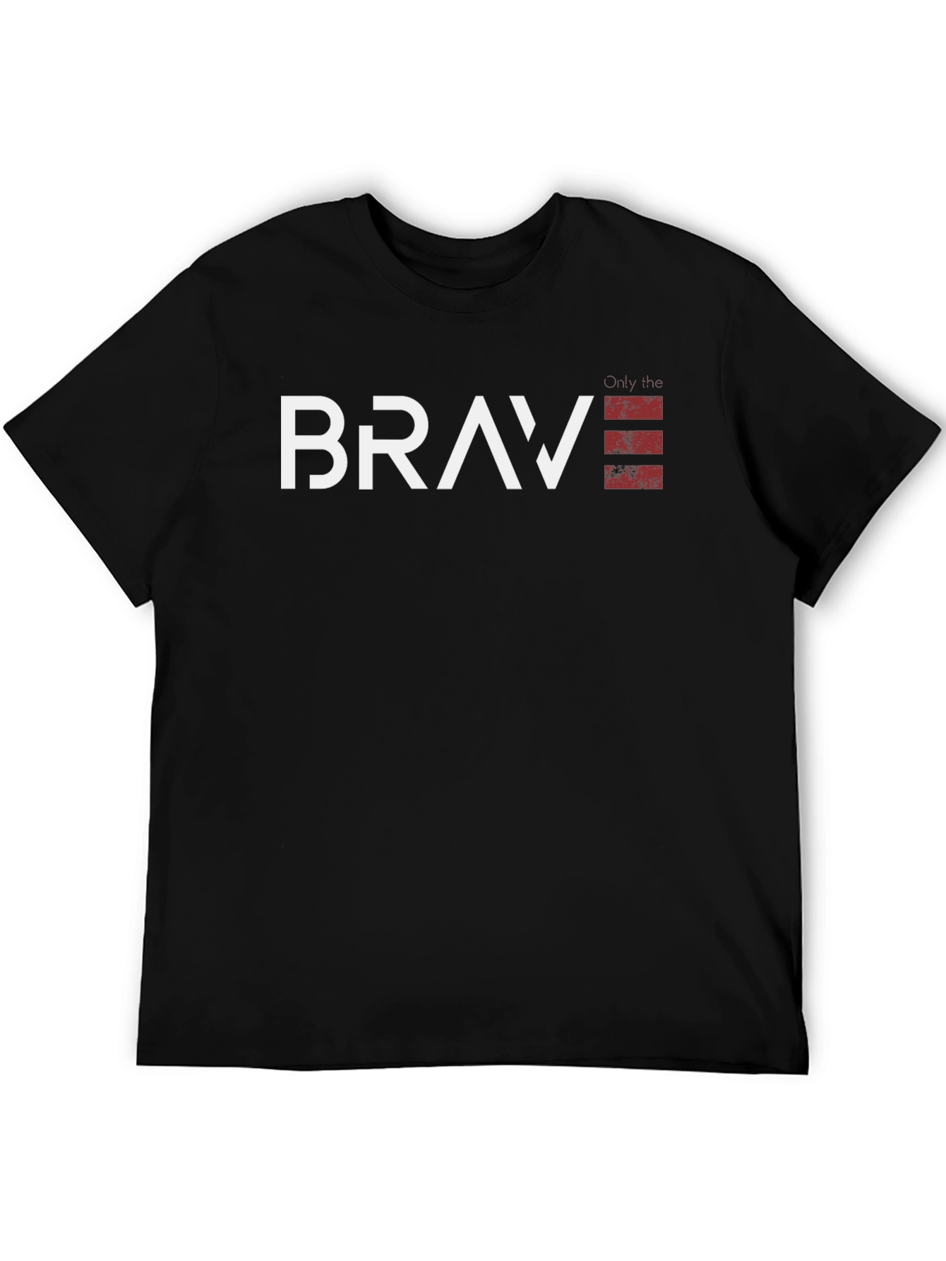 Black Brave Graphic Tee - Black Cotton Blend view 5