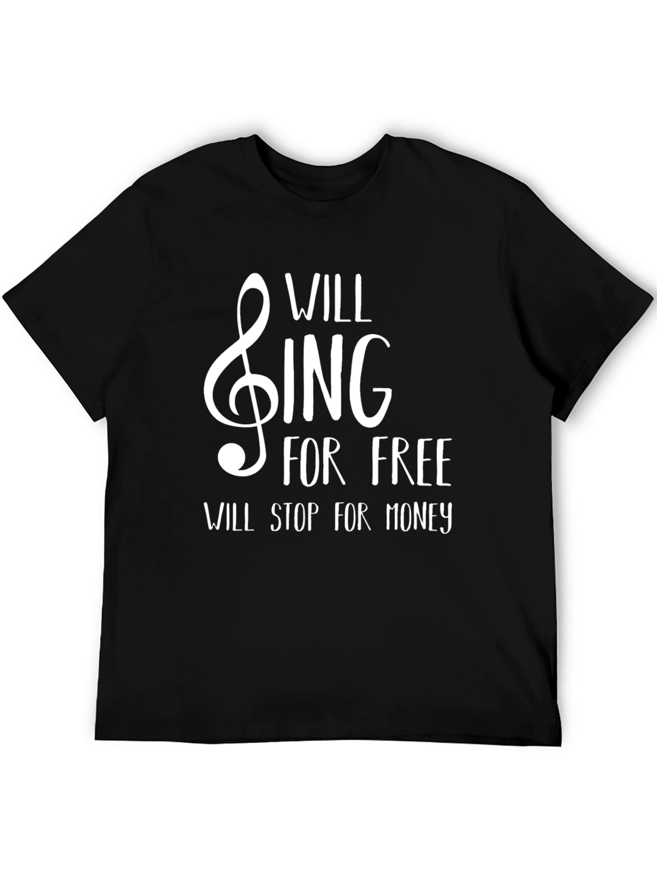 Black Will Sing For Free Black T-Shirt view 5