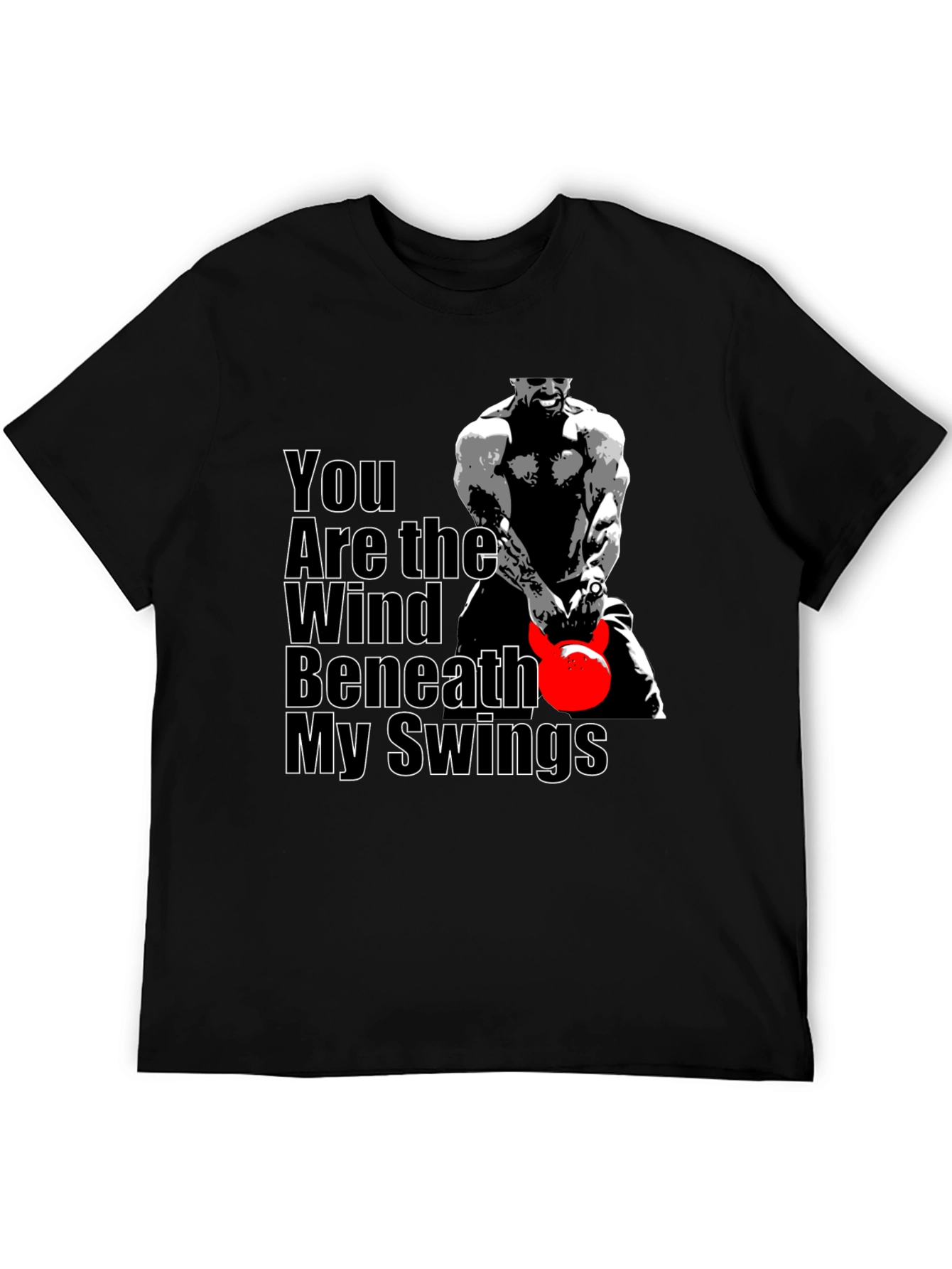 Black You Are the Wind Beneath My Swings Graphic T-Shirt view 5