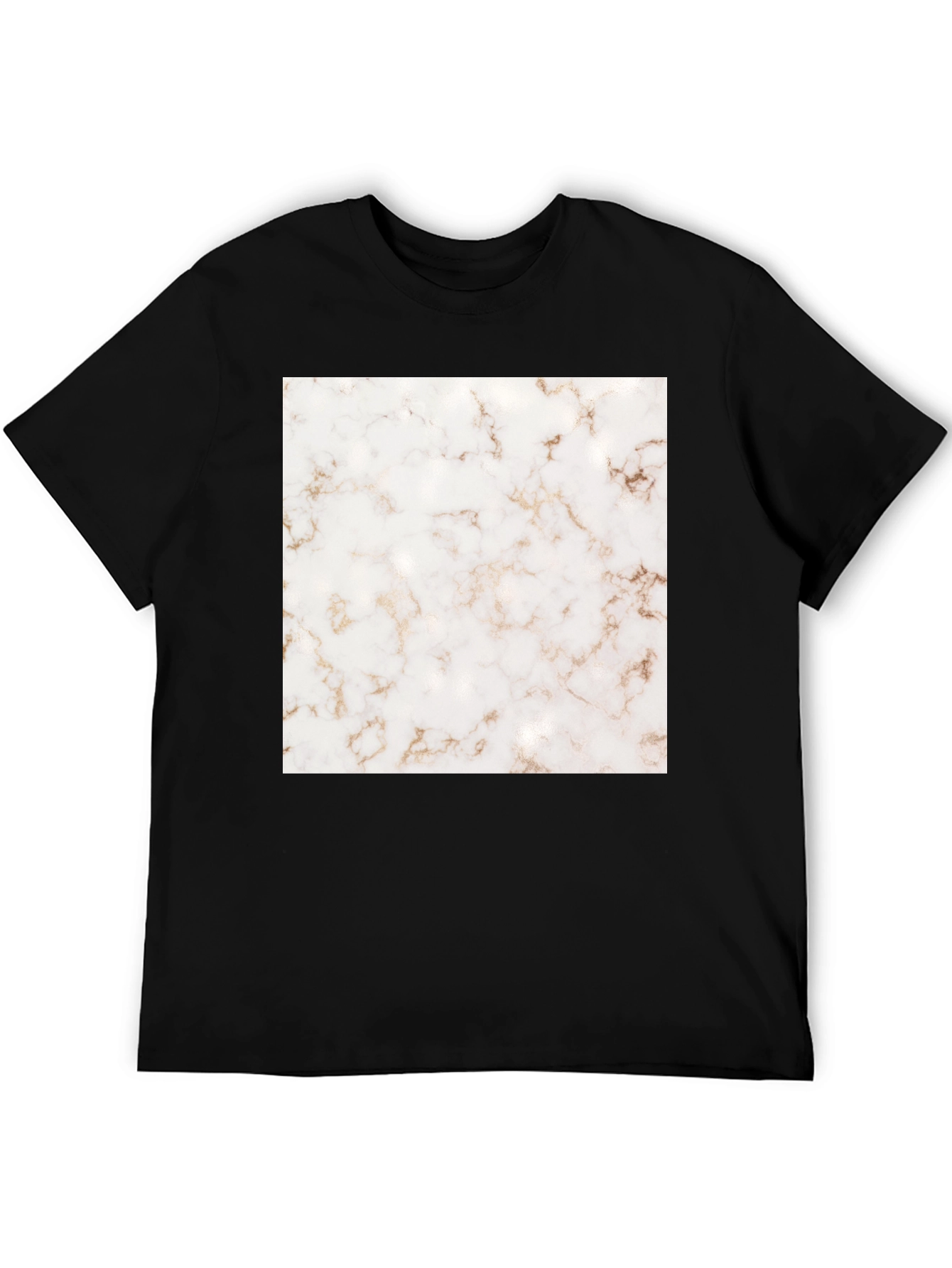 Black Marble Texture Tee - Stylish Comfort view 5