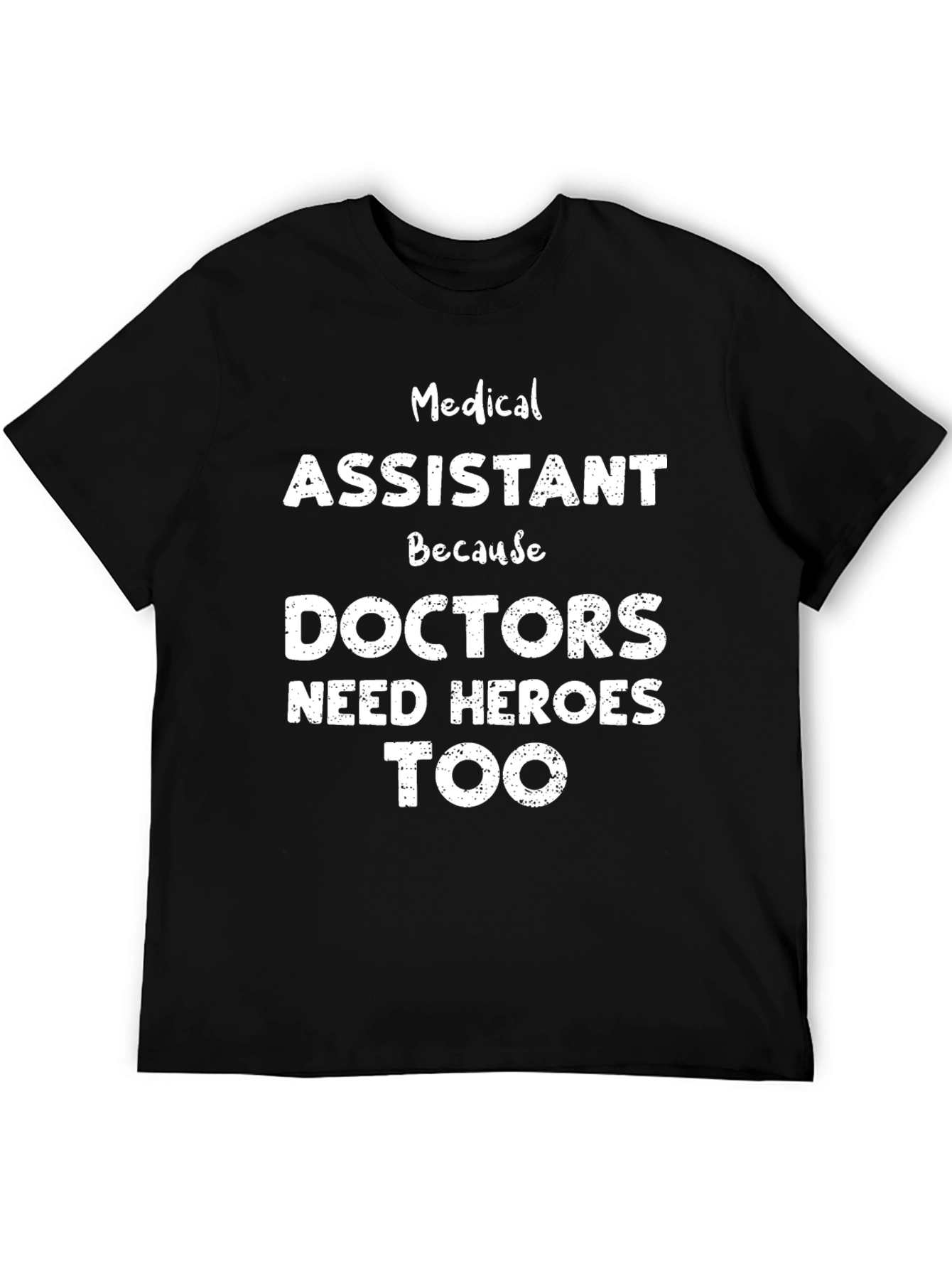 Black Medical Assistant Hero Tee view 5