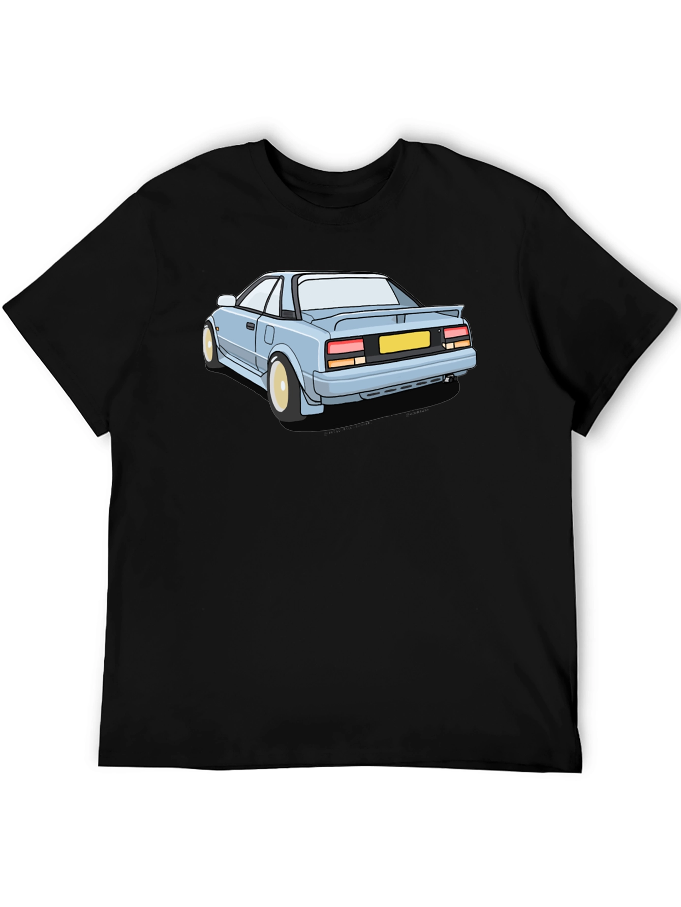 Cool Car Graphic Tee - Black Cotton T-Shirt - 5