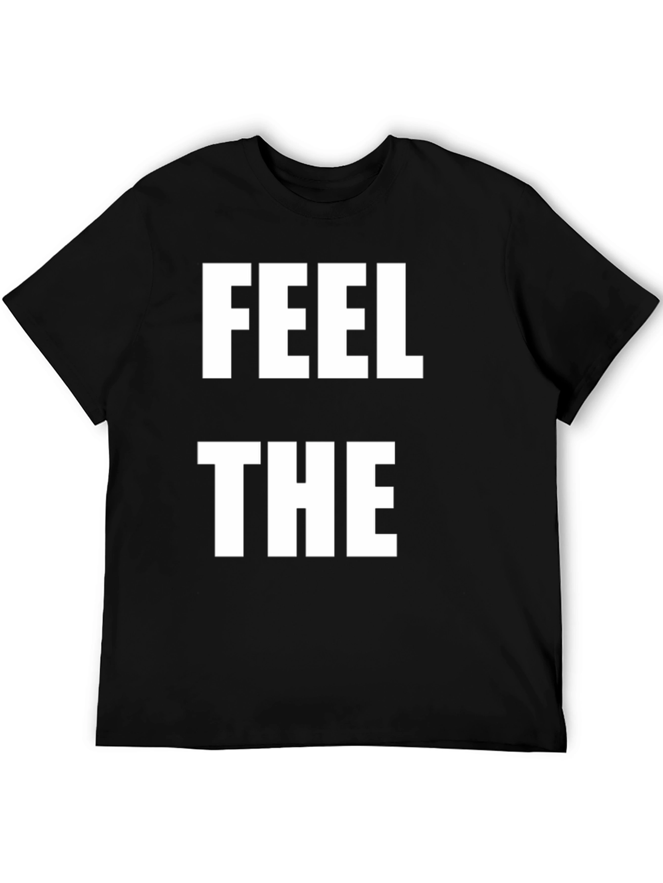 Black Feel The T-Shirt Black Cotton Tee view 5