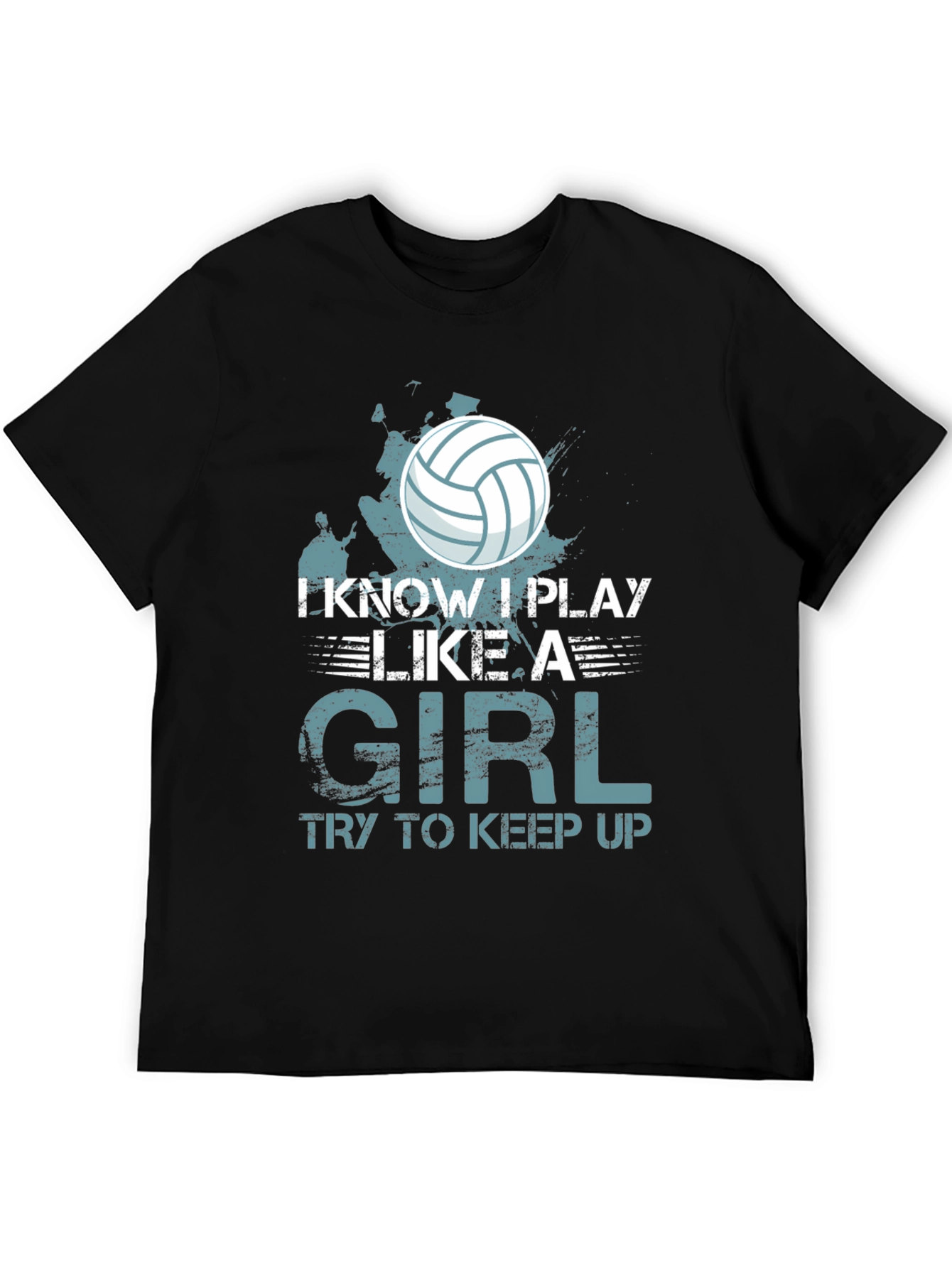 Black I Know I Play Like a Girl T-Shirt view 5