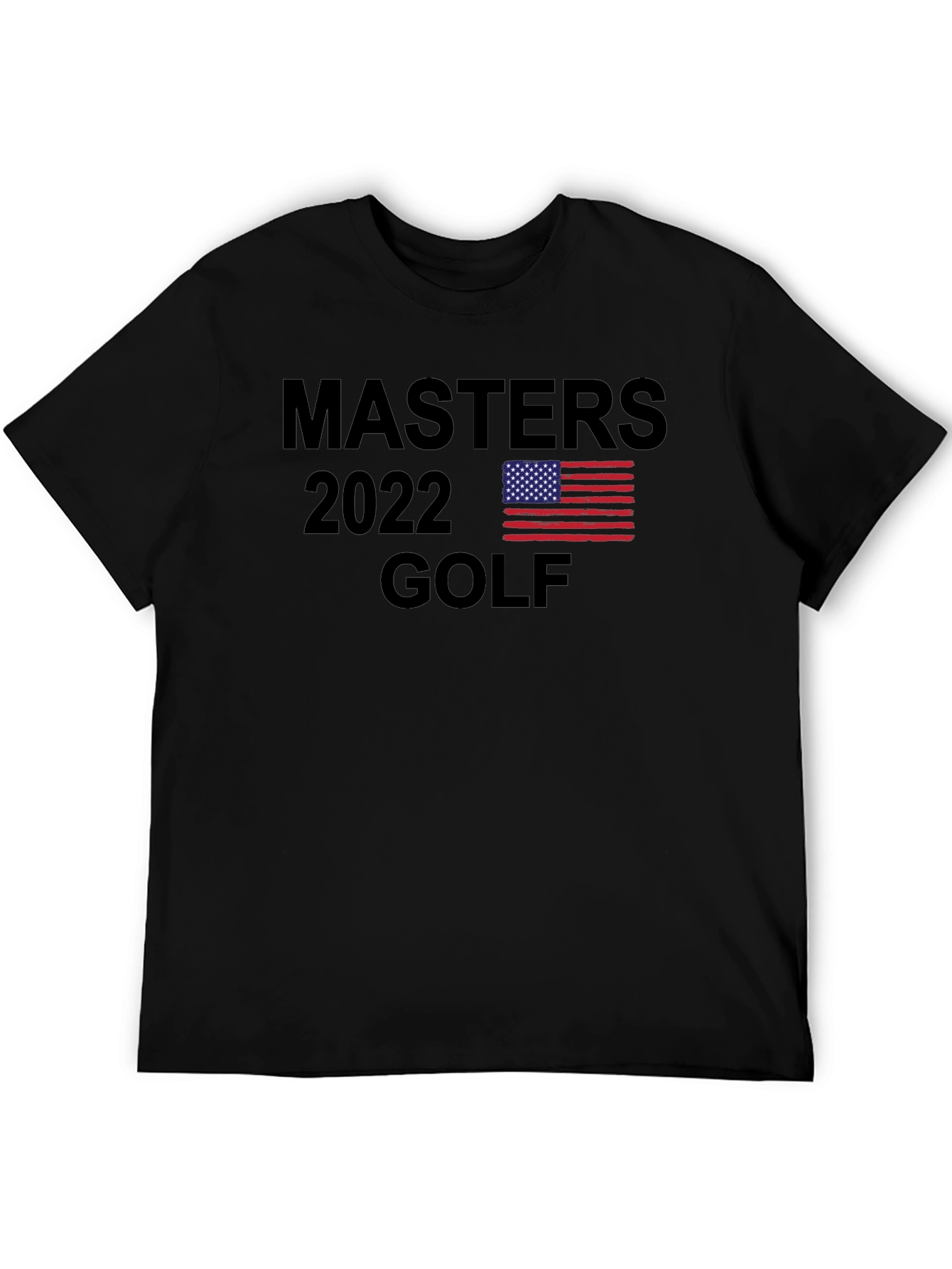 Black Masters 2022 Golf Graphic T-Shirt view 5