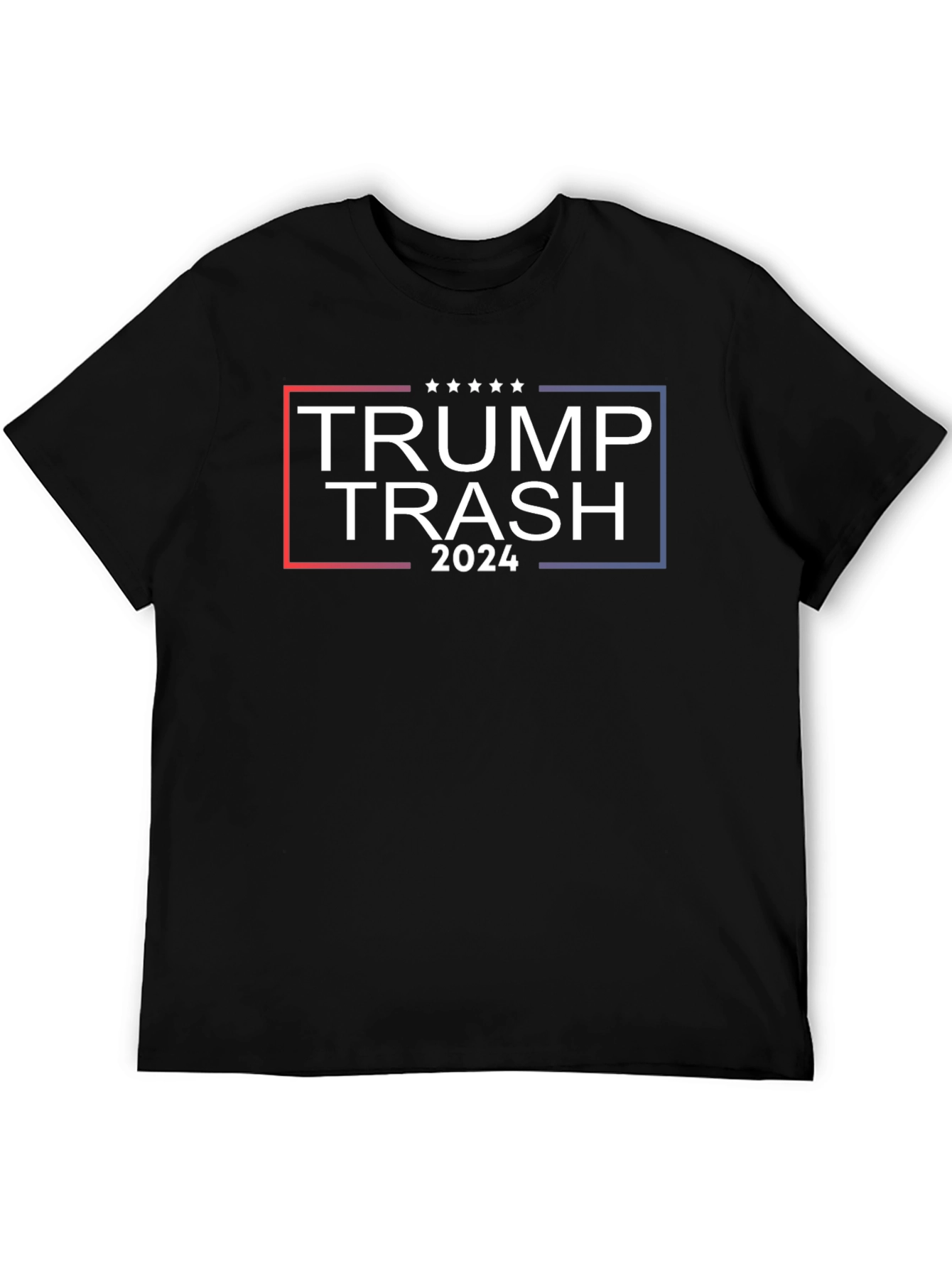 Black Trump Trash 2024 Graphic T-Shirt view 5