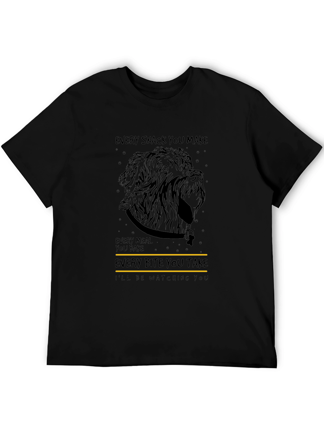 Black Dog Lover T-Shirt - Every Bite You Take view 5