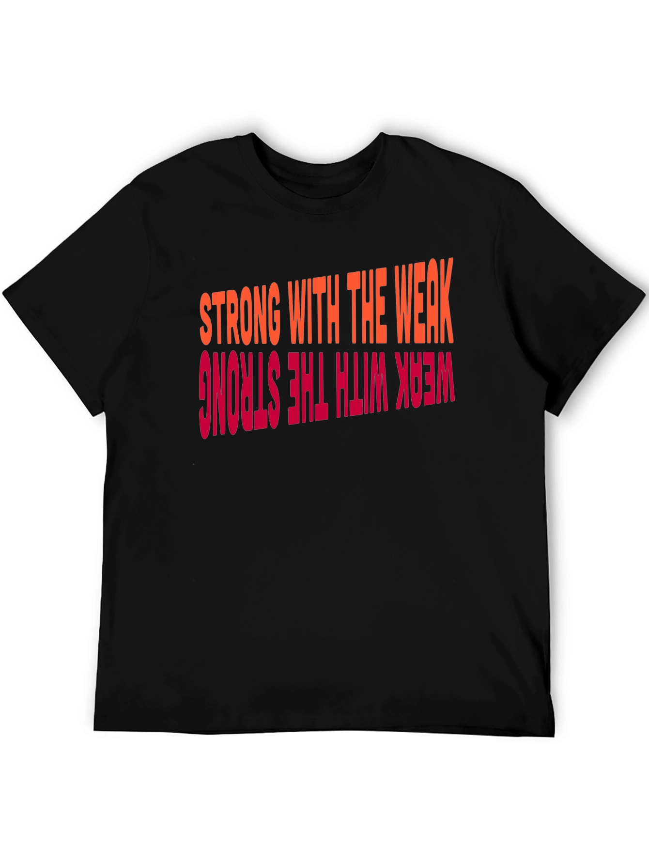 Black Strong with the Weak Graphic Tee view 5