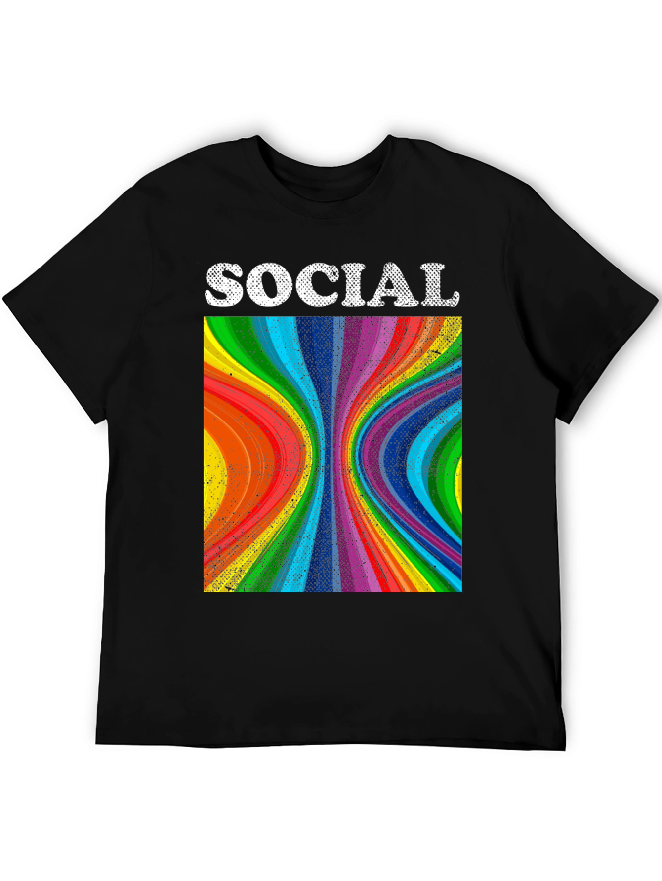 Black Social Spectrum T-Shirt view 5