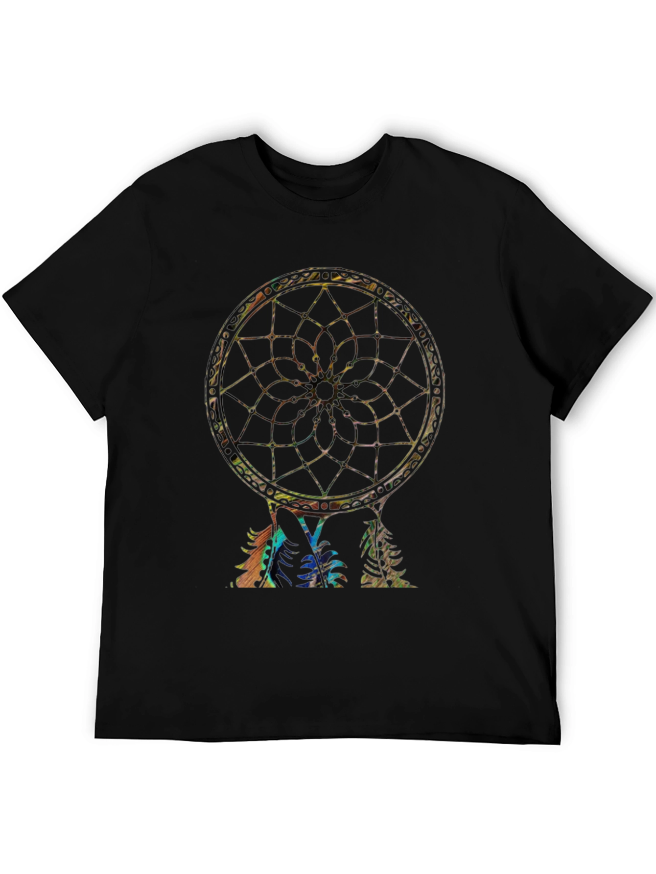 Black Dreamcatcher Graphic Print Black T-Shirt view 5
