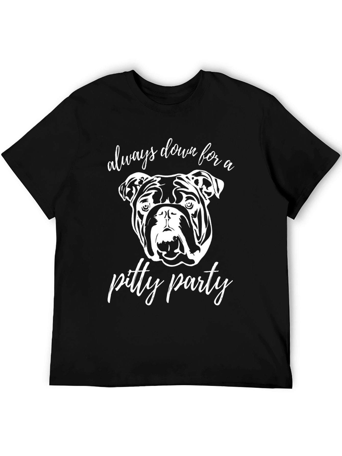 Black Pitty Party Dog Graphic Tee - Always Down view 5