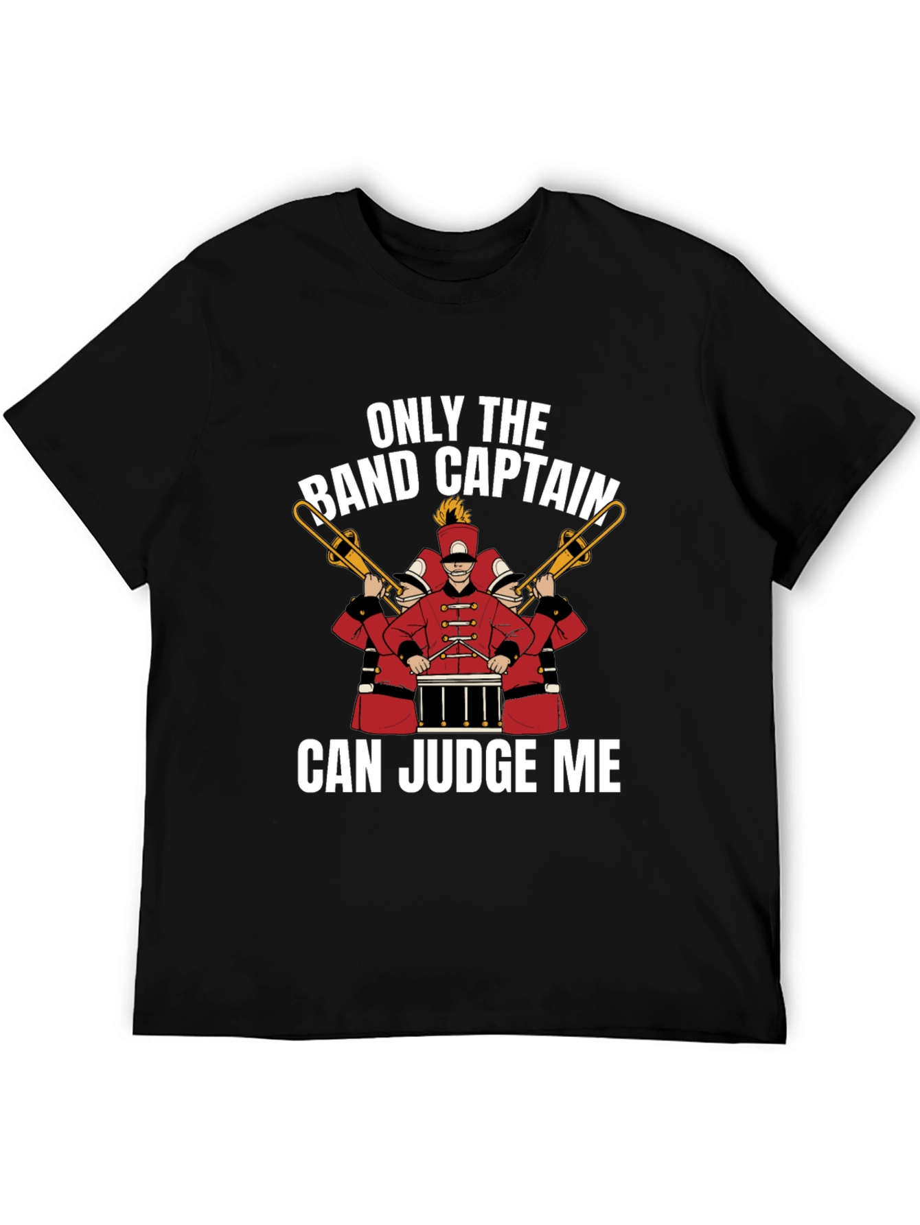 Black Band Captain Judge T-Shirt - Musician Humor view 5