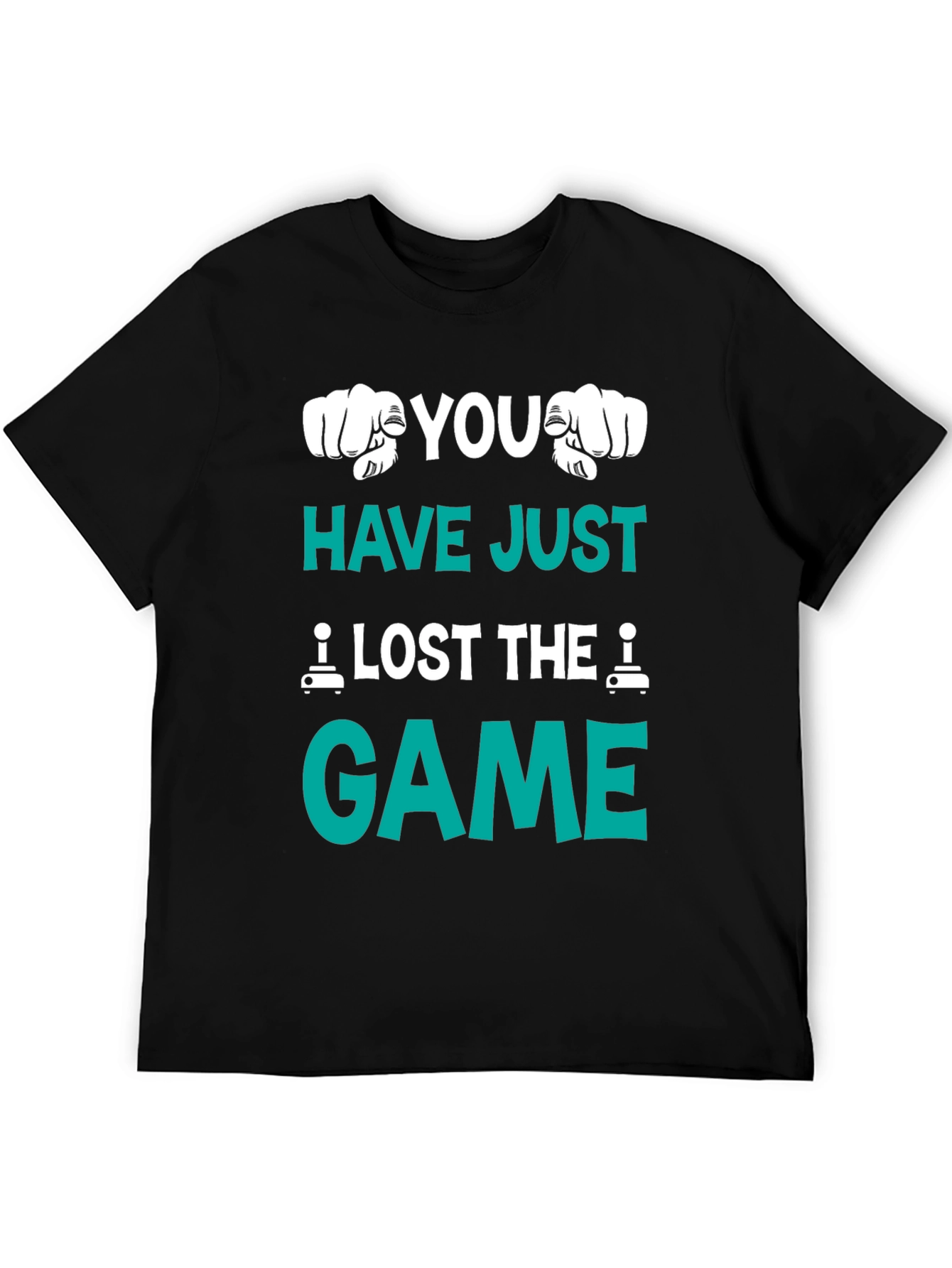 Black You Lost The Game Graphic Tee - Gamer Style view 5