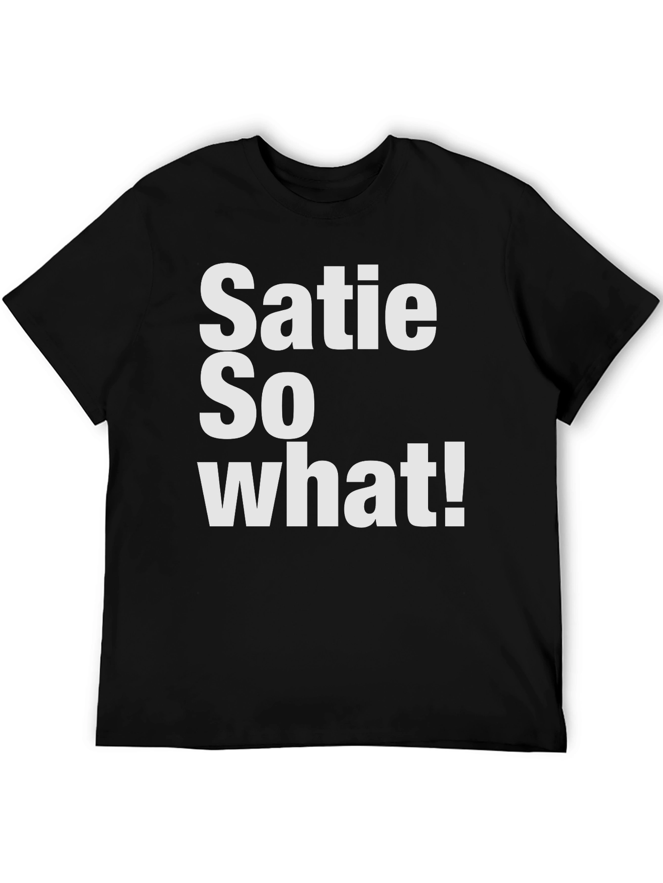 Black Satie So What! Graphic T-Shirt - Casual Wear view 5