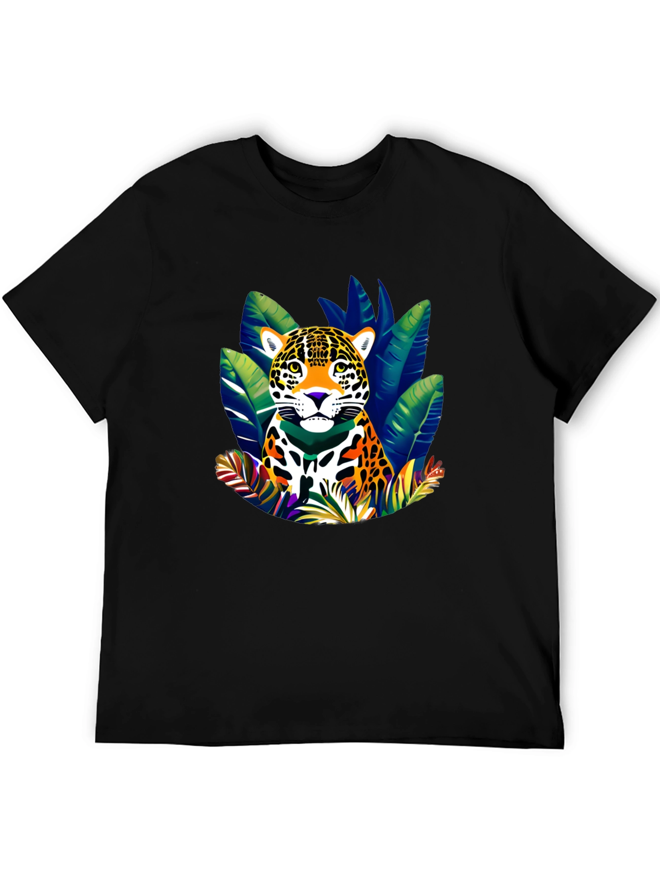 Black Jaguar Jungle Graphic T-Shirt - Bold Wildlife Design view 5