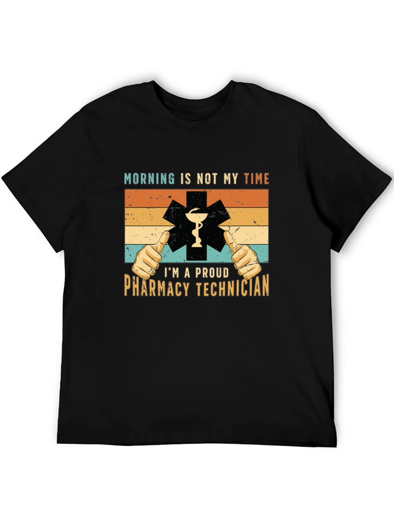 Black Proud Pharmacy Technician T-Shirt view 5
