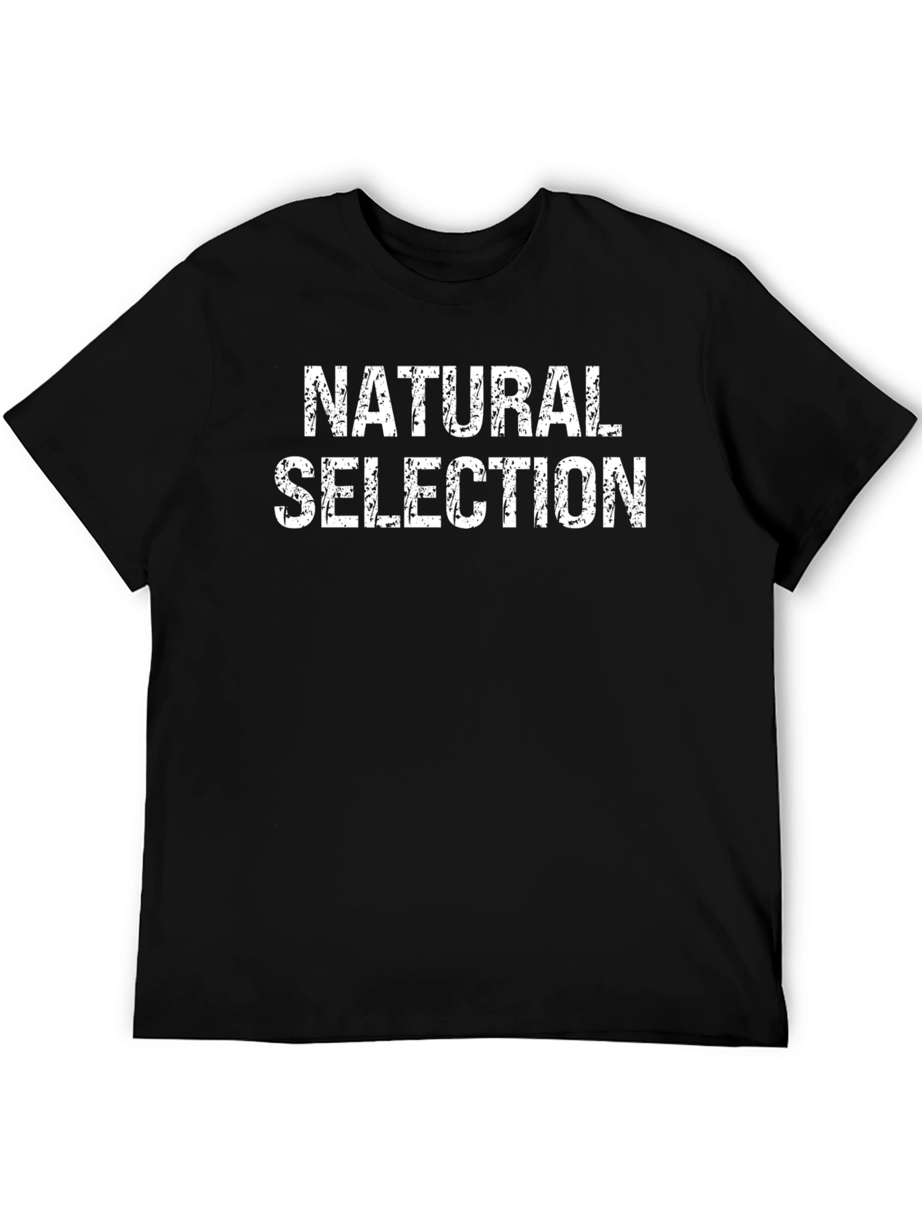 Black Natural Selection Graphic T-Shirt - Black Casual Tee view 5