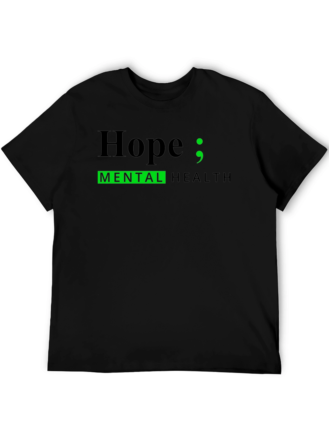Black Hope; Mental Health Awareness T-Shirt view 5
