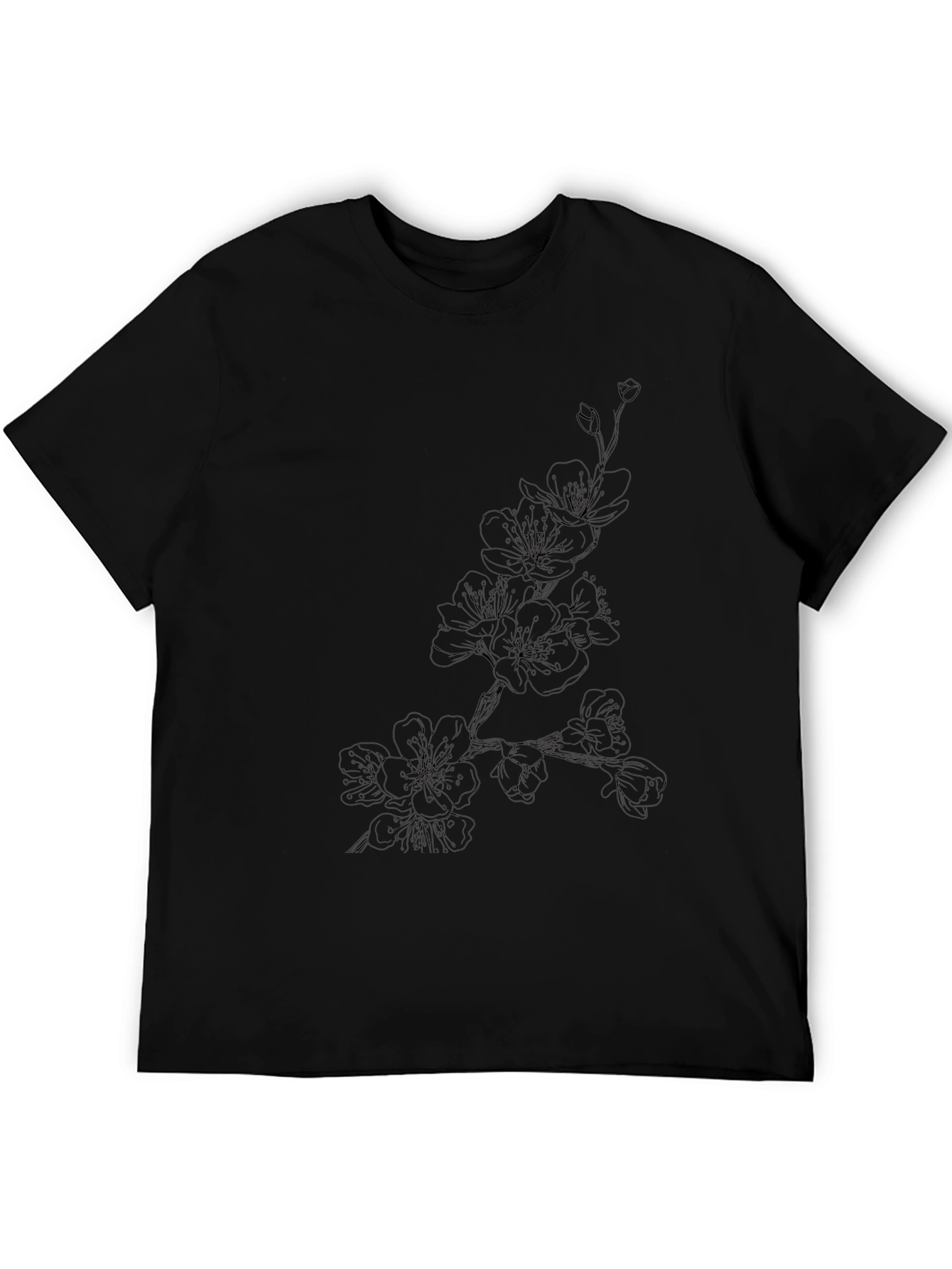 Black Black Blossom Tee - Stylish Comfort view 5