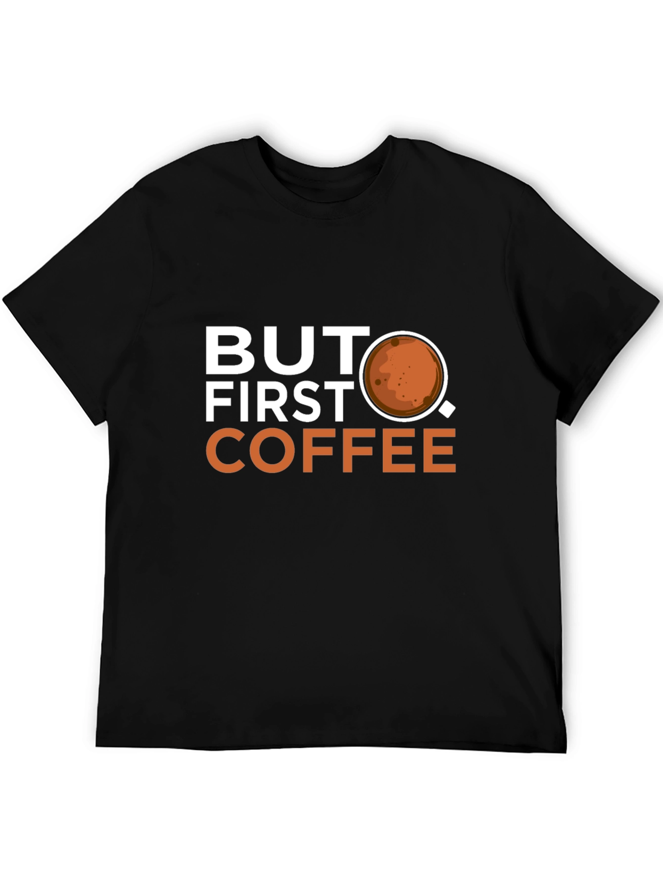 Black But First Coffee Graphic T-Shirt - Casual Wear view 5