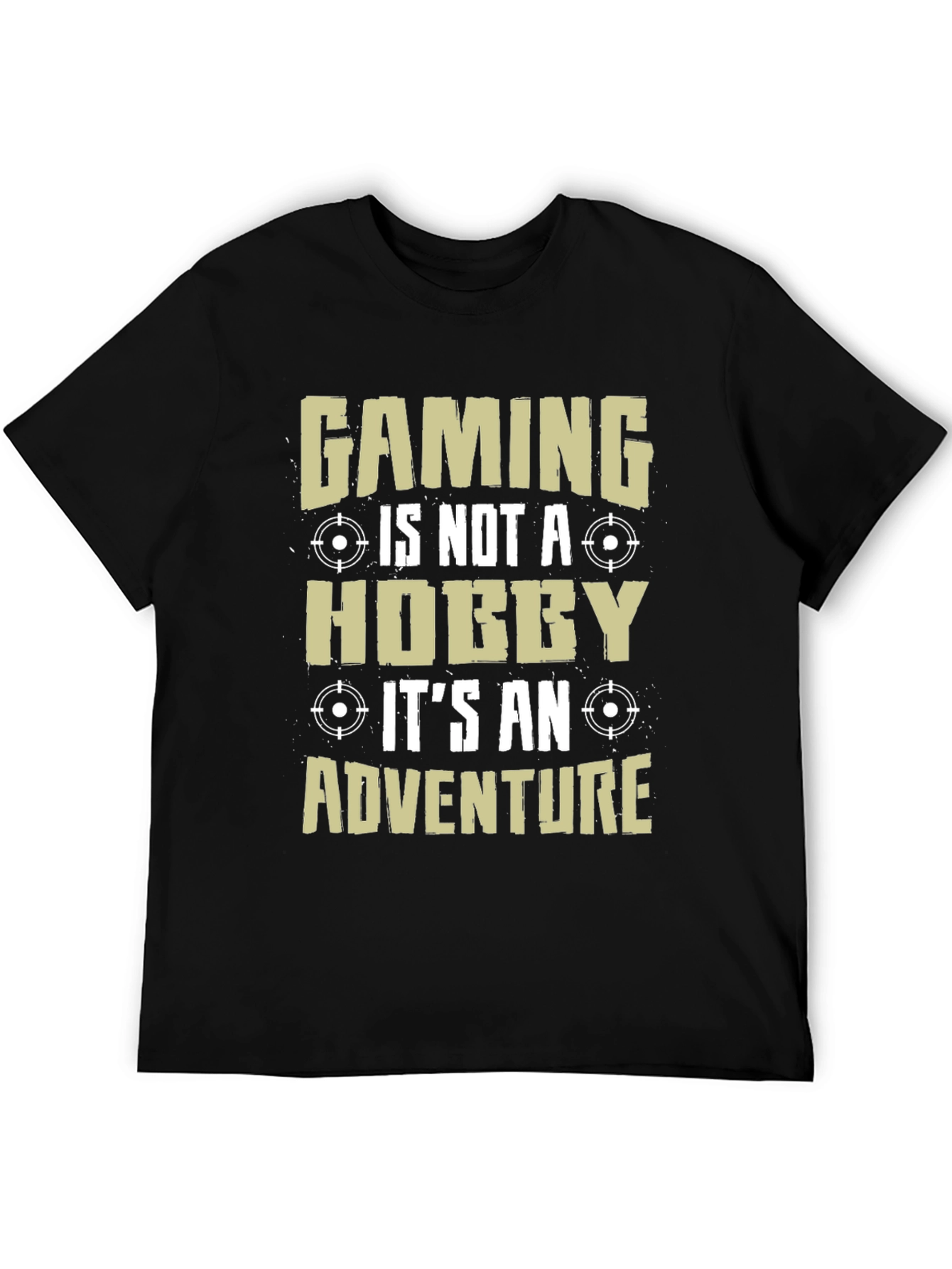 Black Gaming is Not a Hobby Men's Black T-Shirt view 5