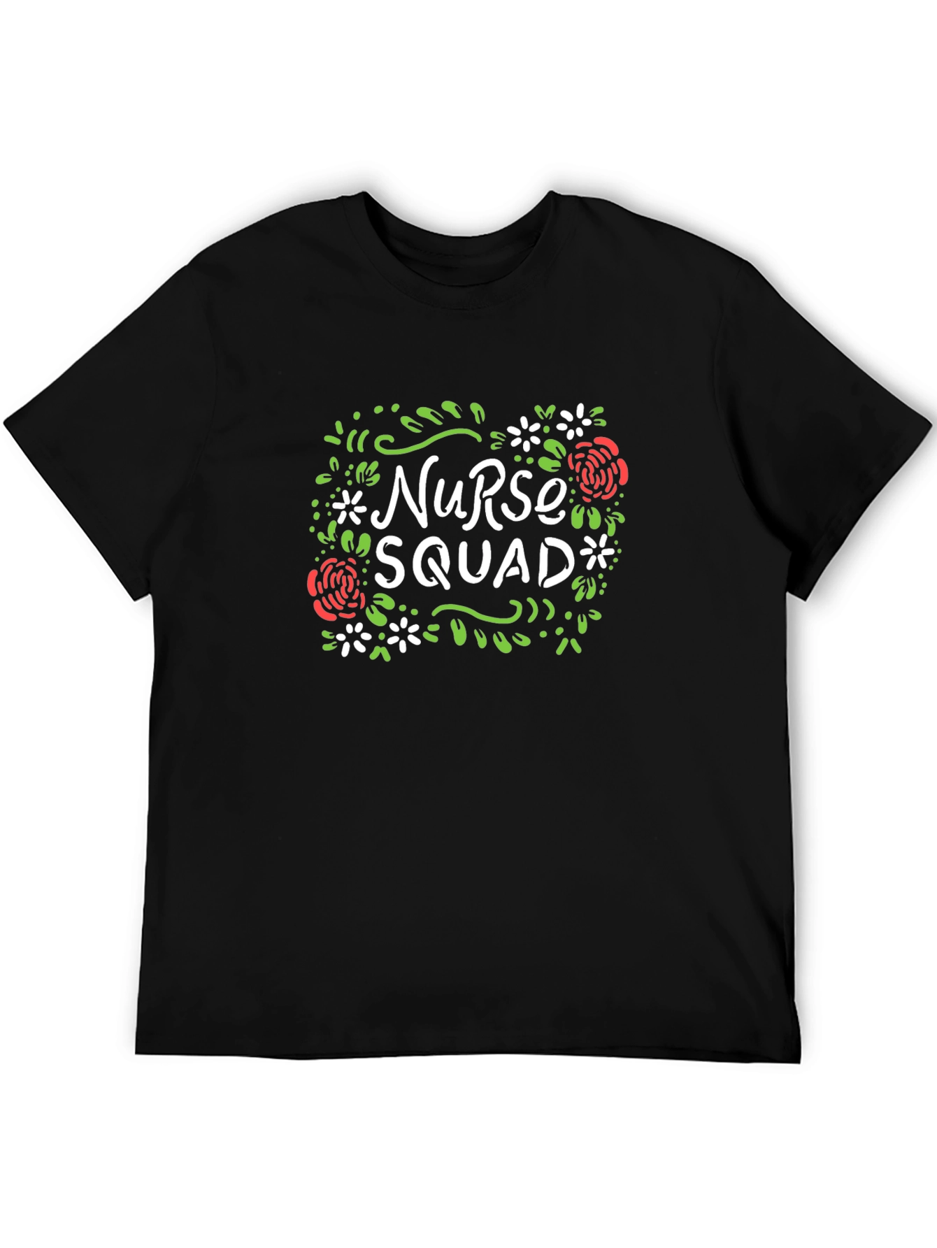 Black Nurse Squad Graphic T-Shirt view 5