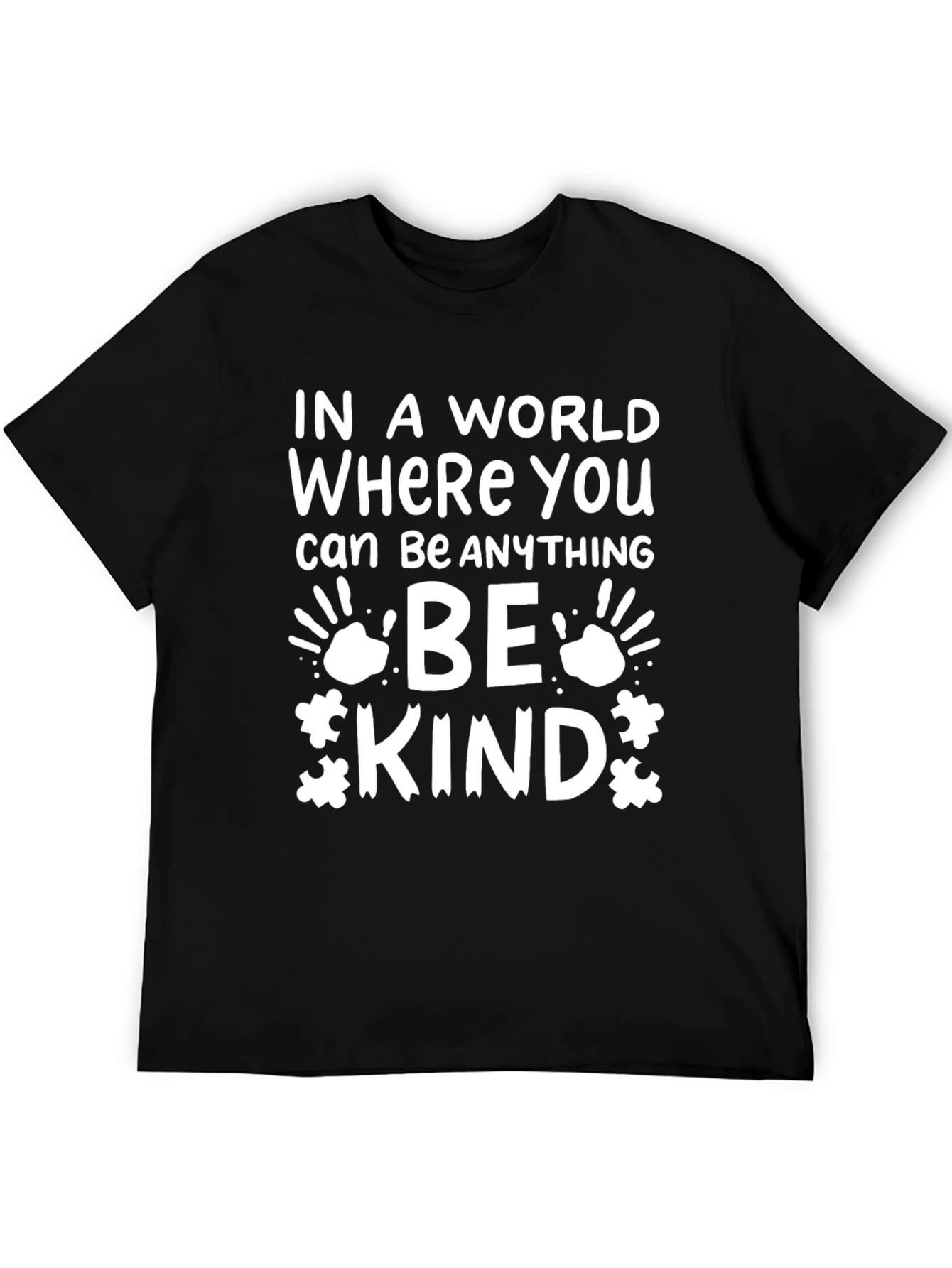 Black Be Kind Graphic Tee - Autism Awareness view 5