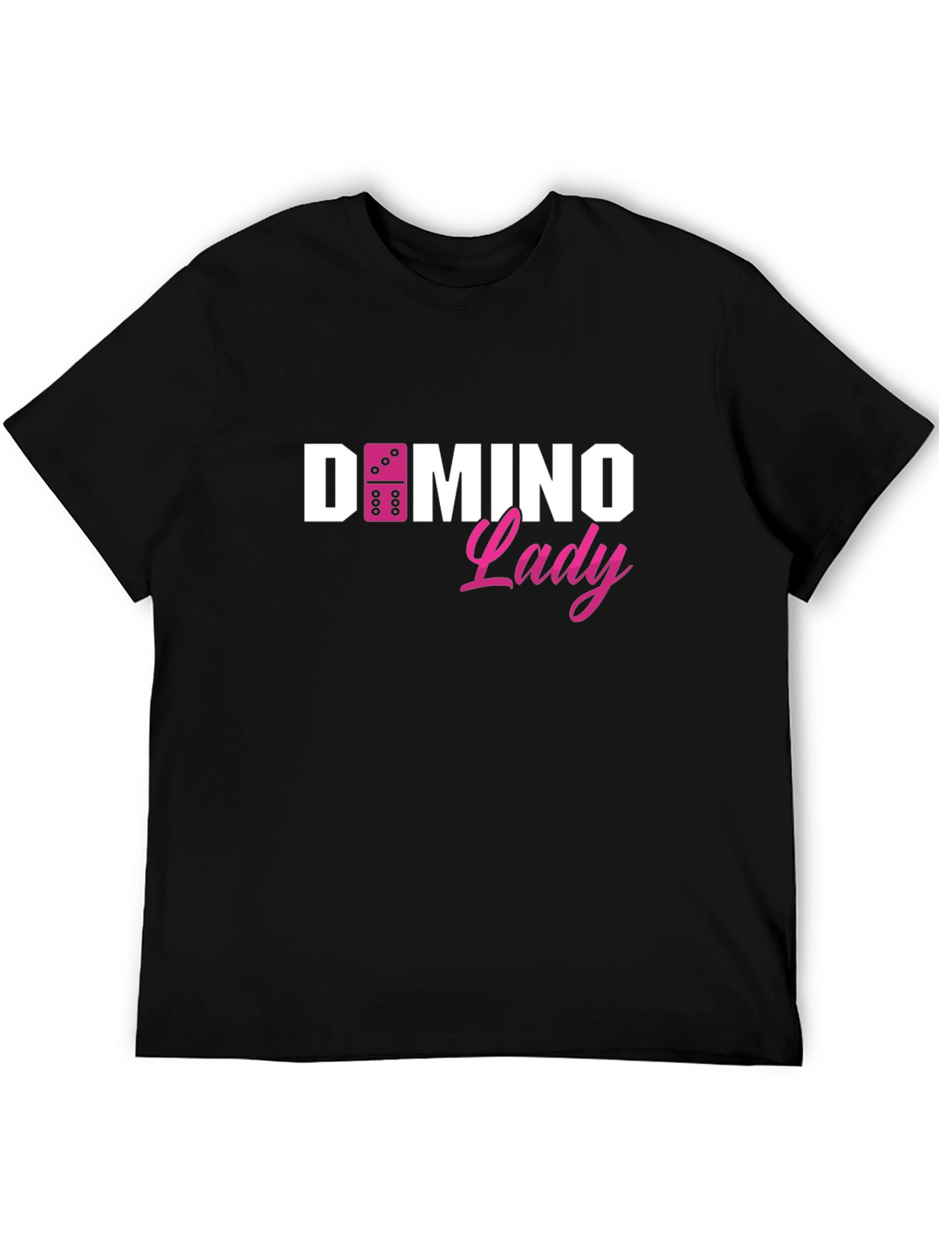 Black Domino Lady Graphic T-Shirt - Unique & Stylish Design view 5