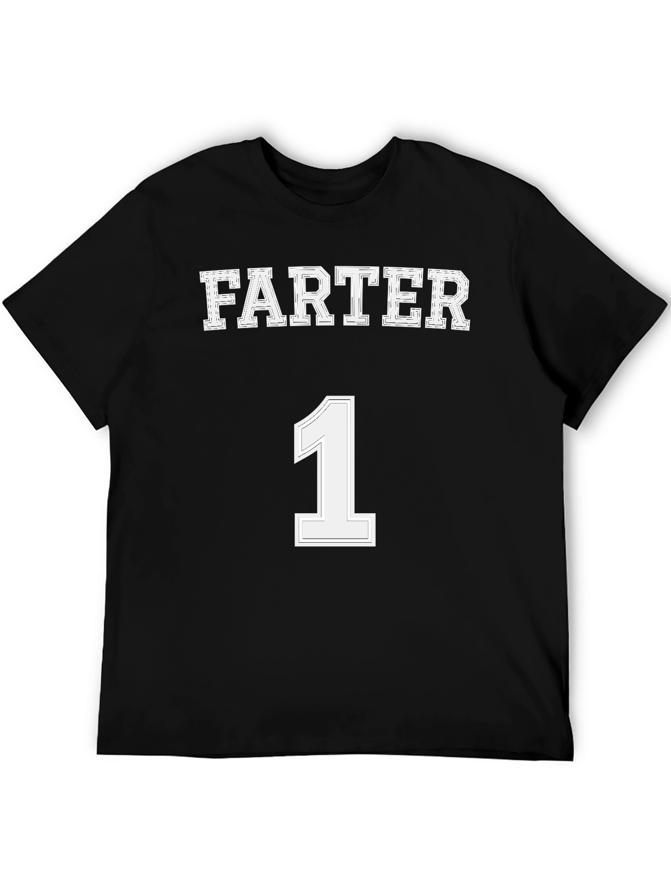 Black Farter Number 1 Novelty T-Shirt view 5
