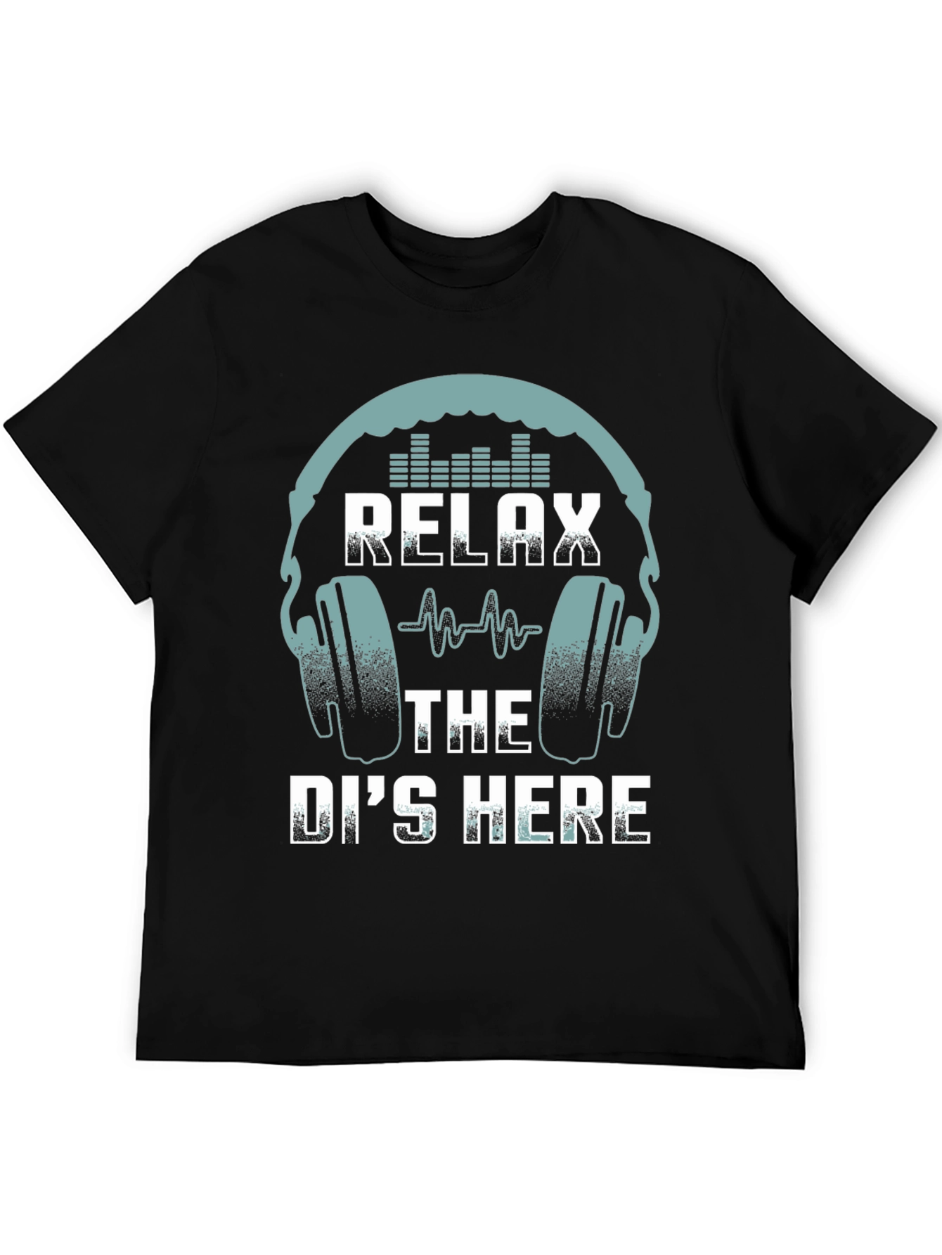 Black Relax The DJ's Here T-Shirt view 5