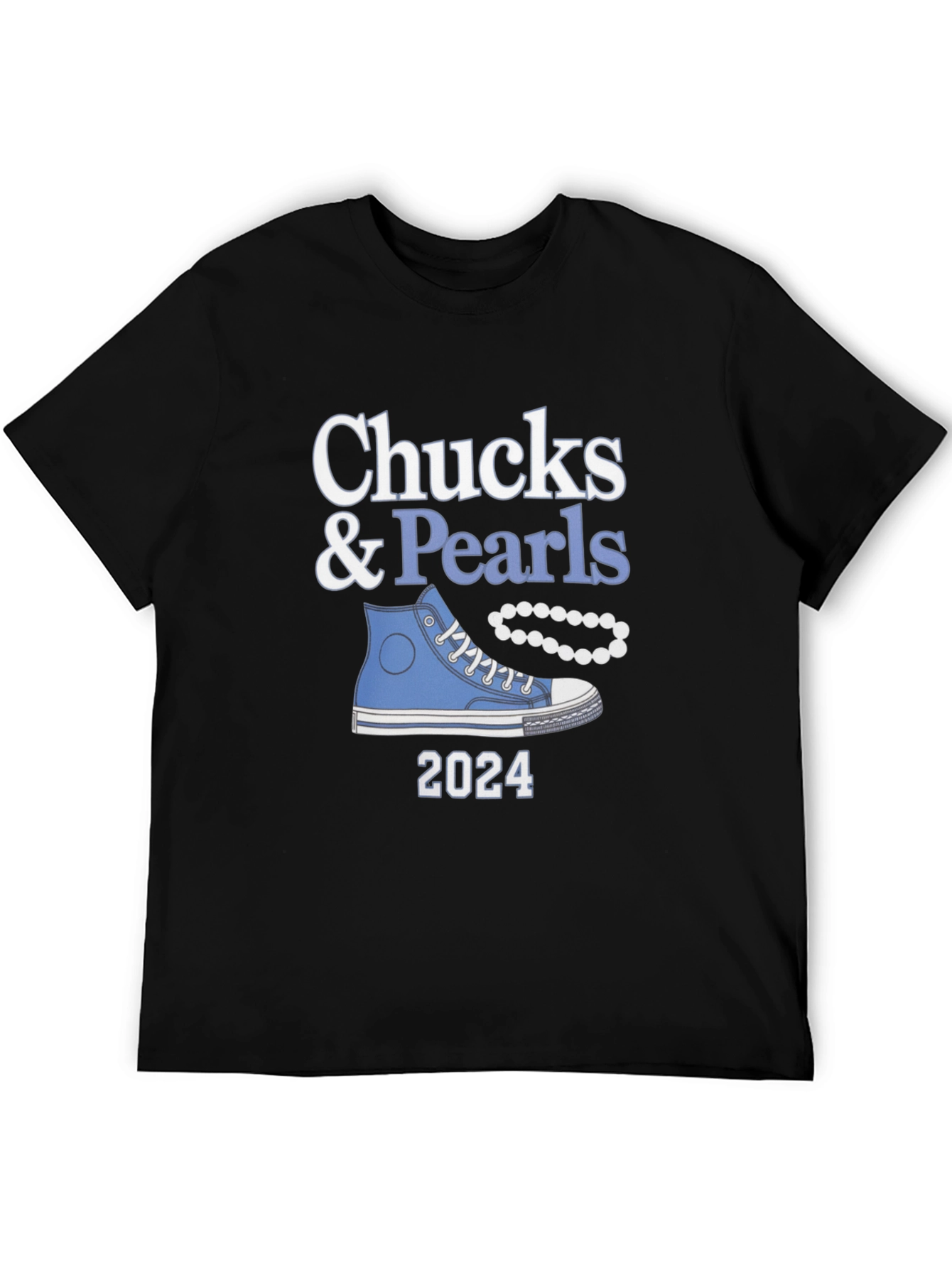 Black Chucks & Pearls 2024 T-Shirt view 5