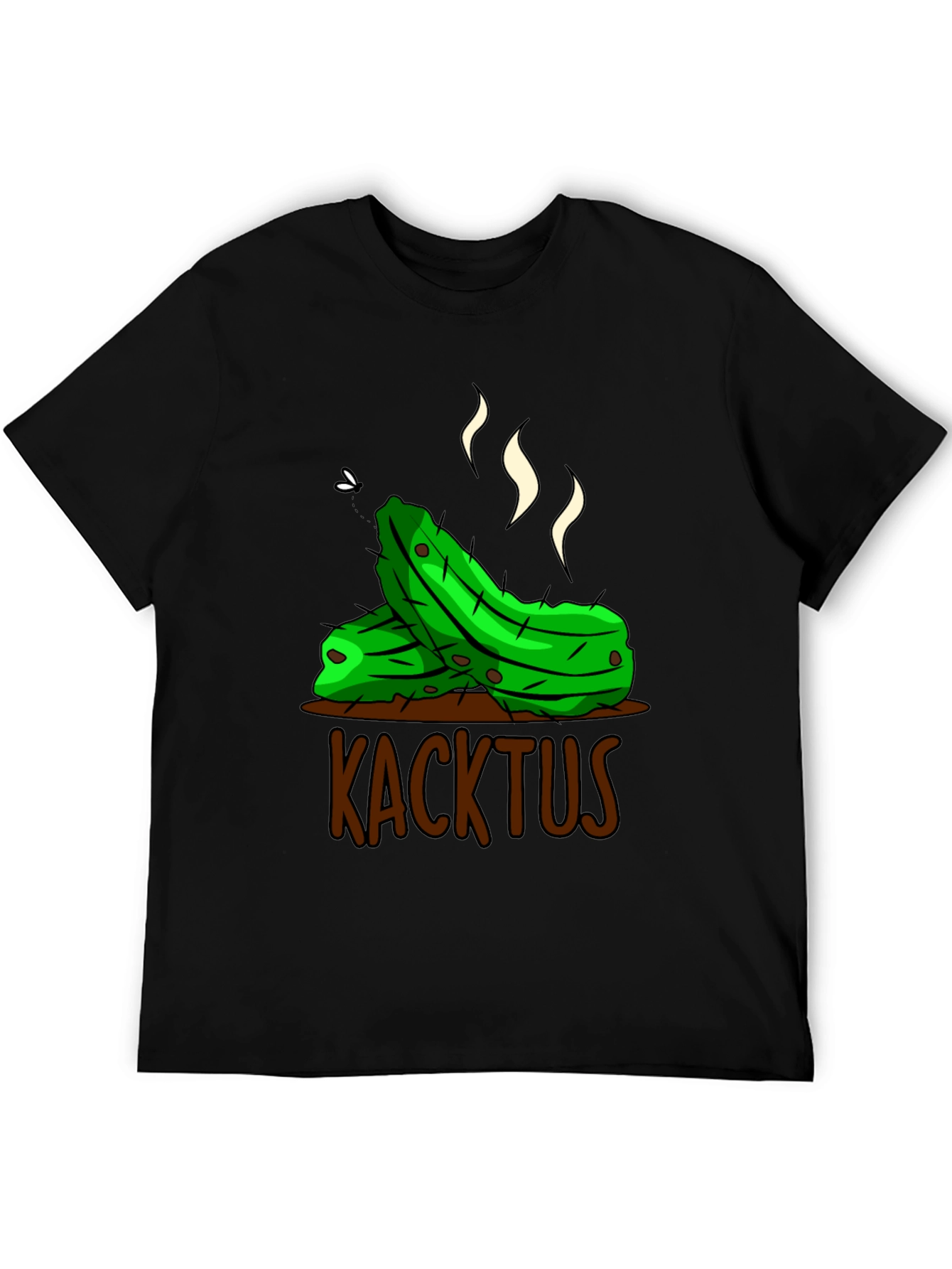 Black Humorous 'Kacktus' Graphic T-Shirt - Unique Novelty Tee view 5