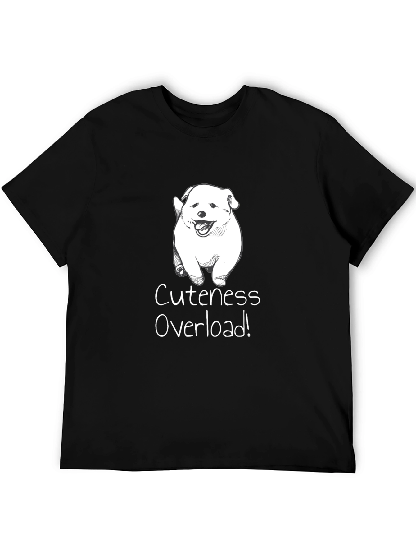 Black Cuteness Overload T-Shirt view 5