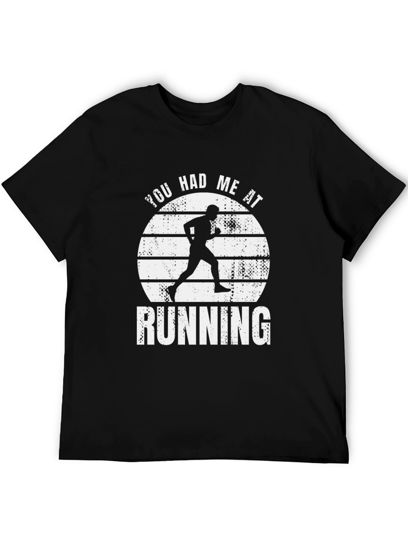 Black You Had Me At Running Graphic Tee view 5